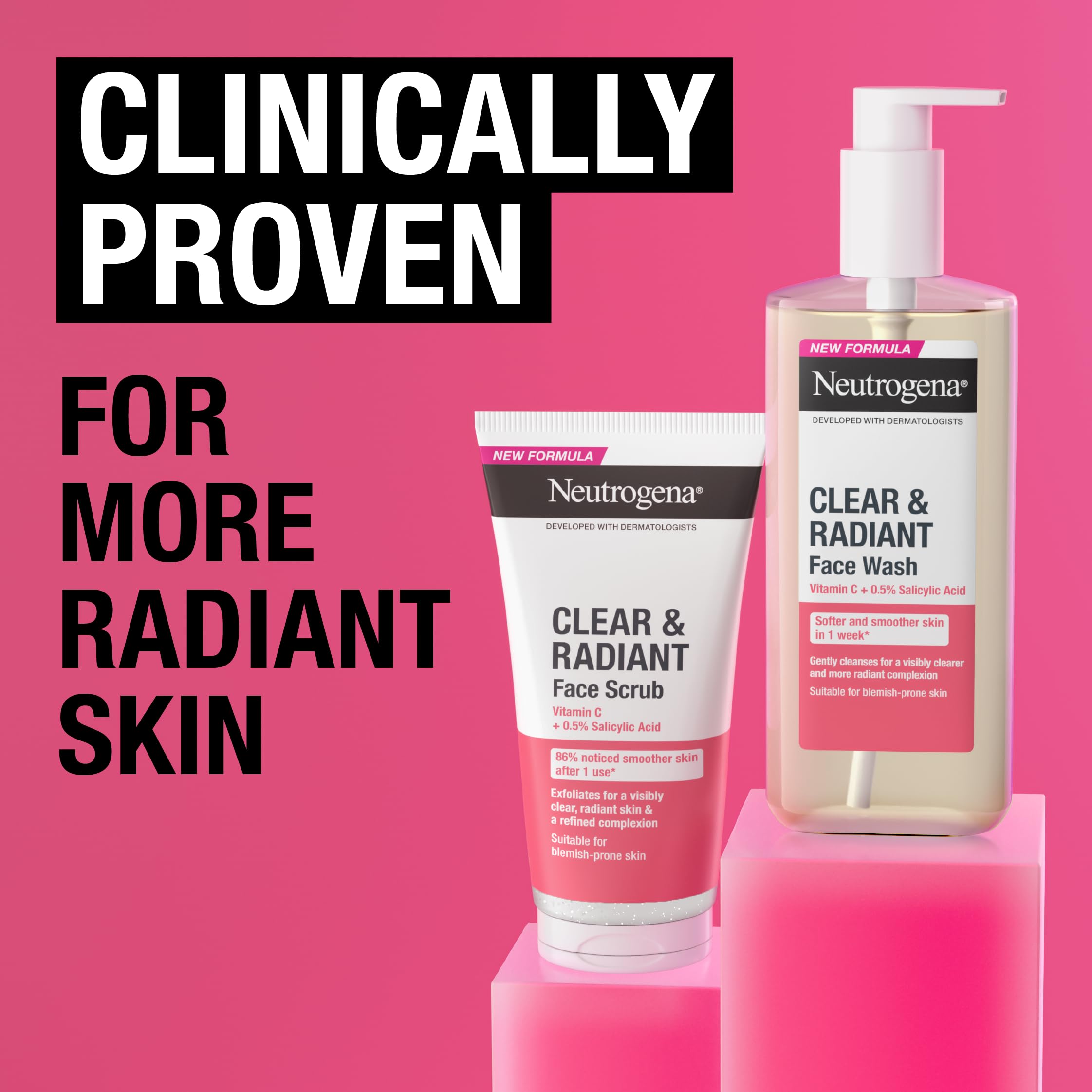 Neutrogena Clear & Radiant Daily Face Scrub with Vitamin C & Salicylic Acid, 150ml 6