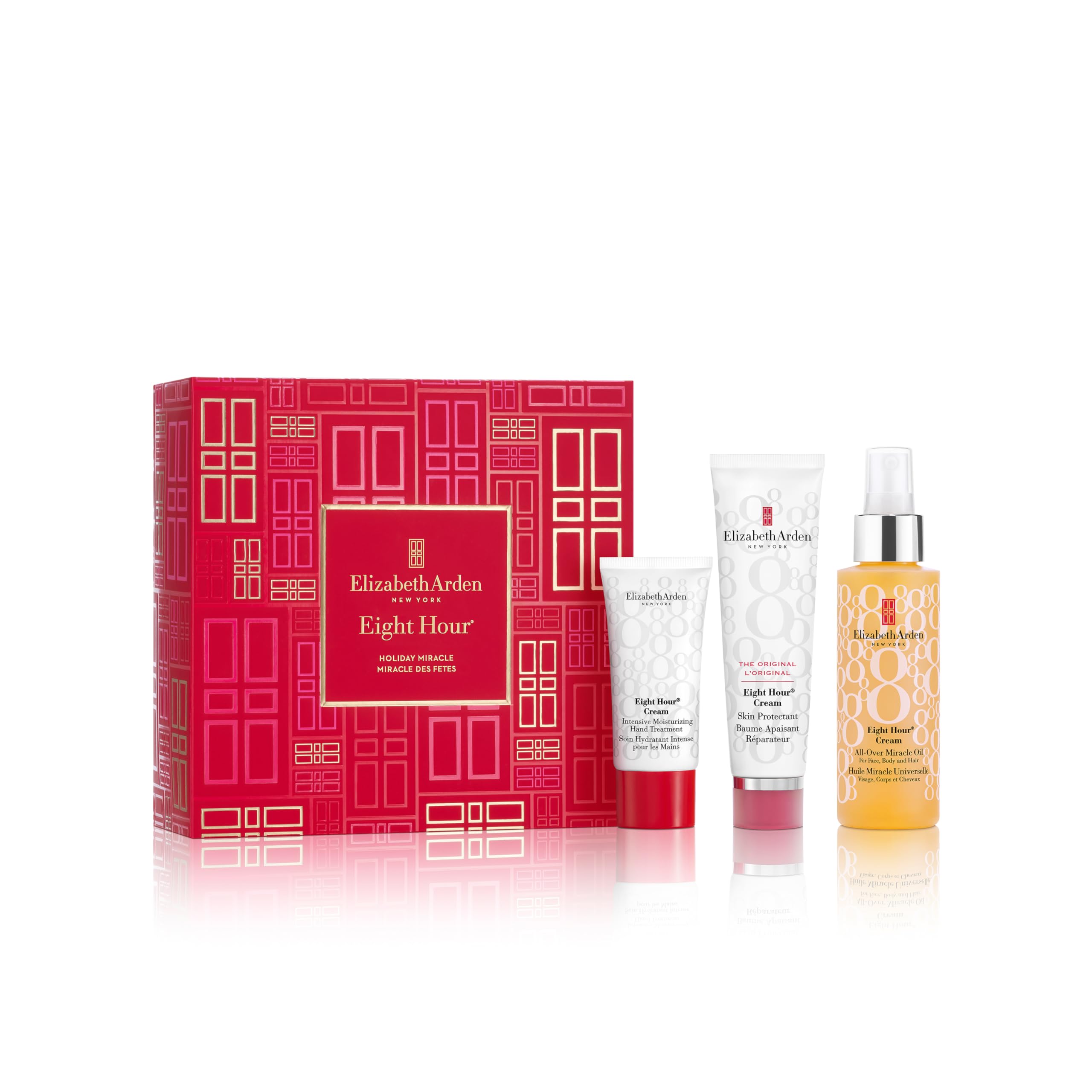 Elizabeth Arden HOLIDAY MIRACLE Eight Hour 3-Piece Gift Set for Daily Hydration