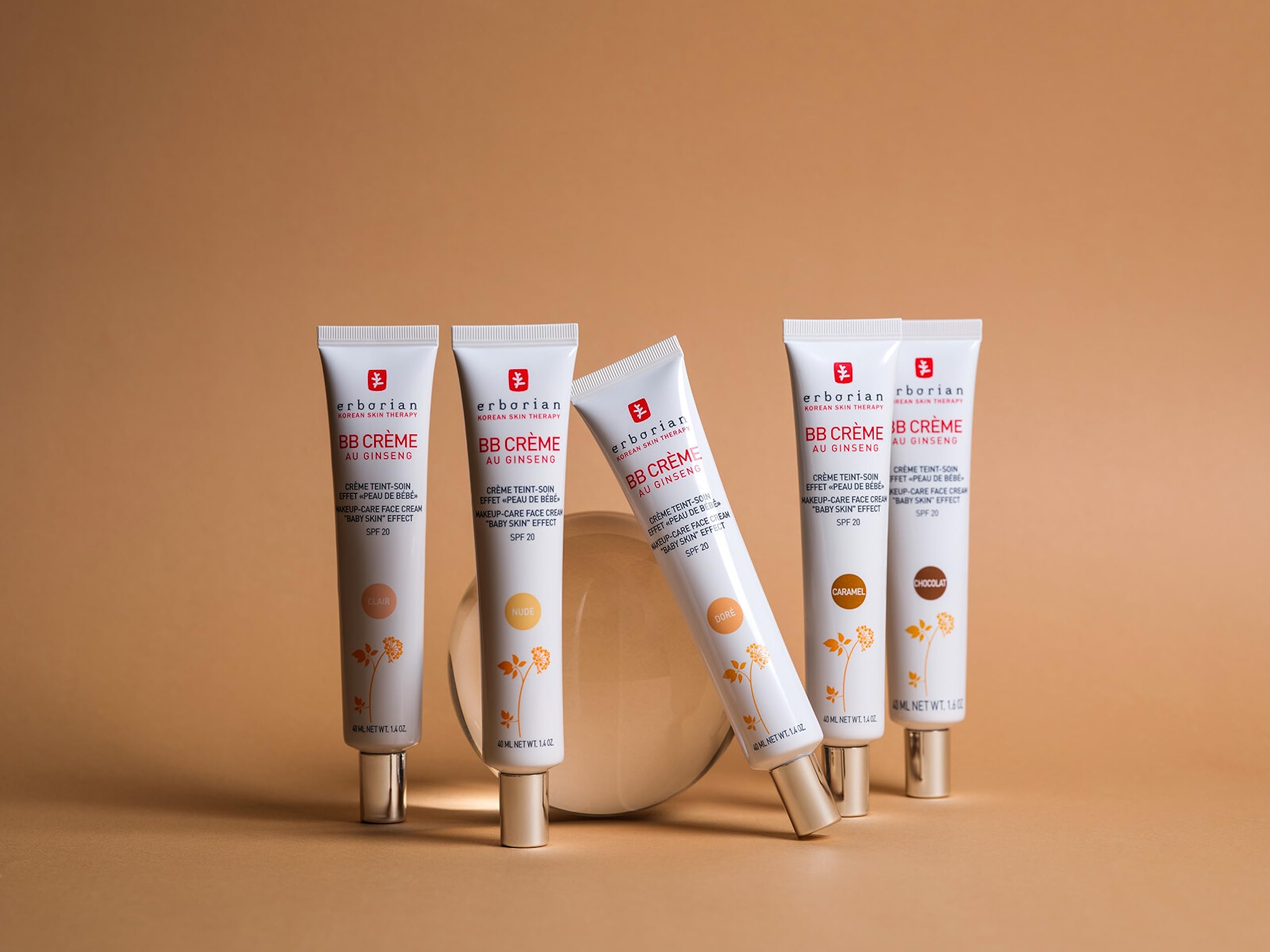 Erborian BB Cream With Ginseng SPF 20 - Complexion Cream for 'Baby Skin' Effect - Doré 40 ml 8