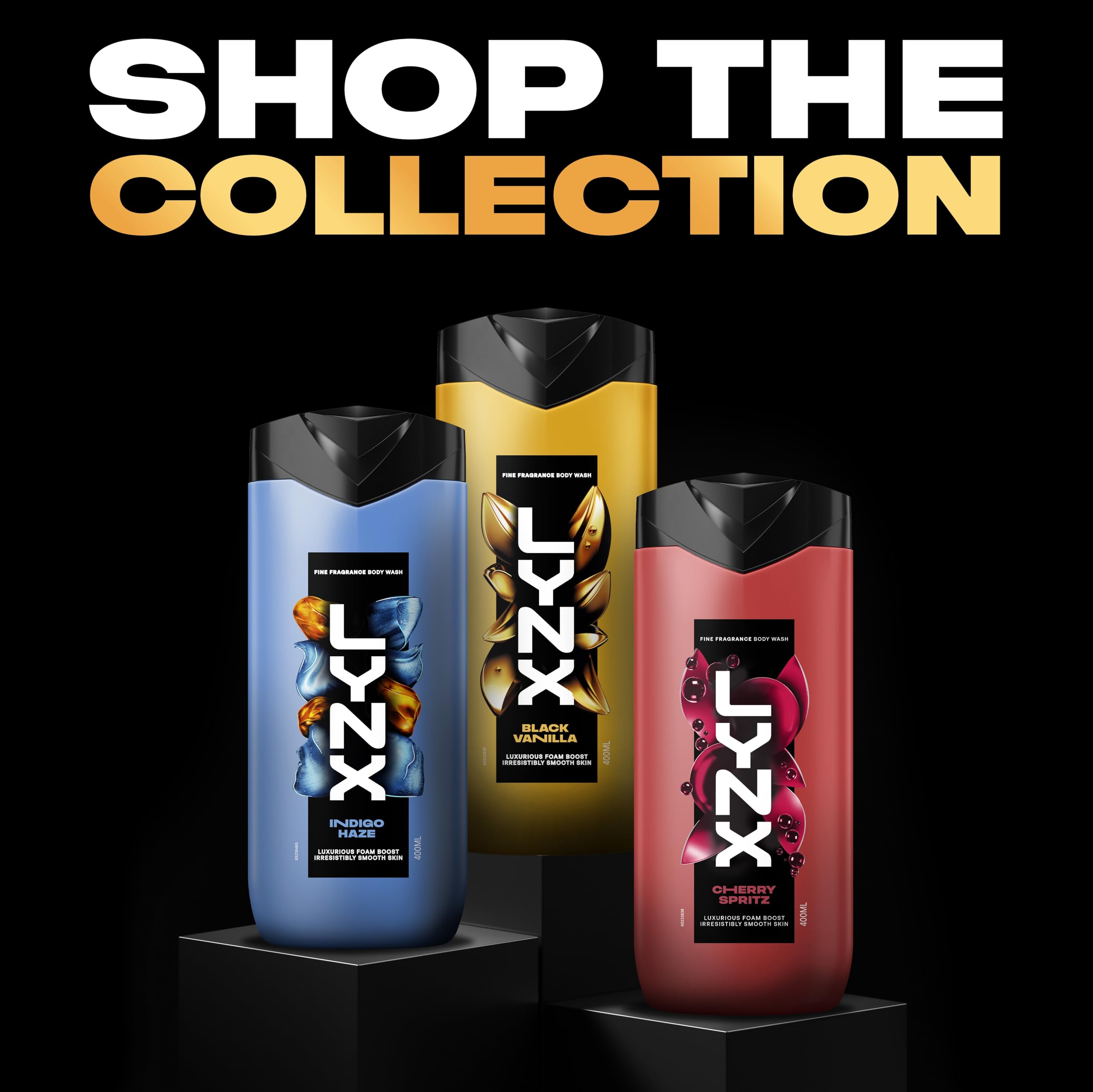 Lynx Black Vanilla Fine Fragrance Premium Body Wash Shower Gel for Men 4