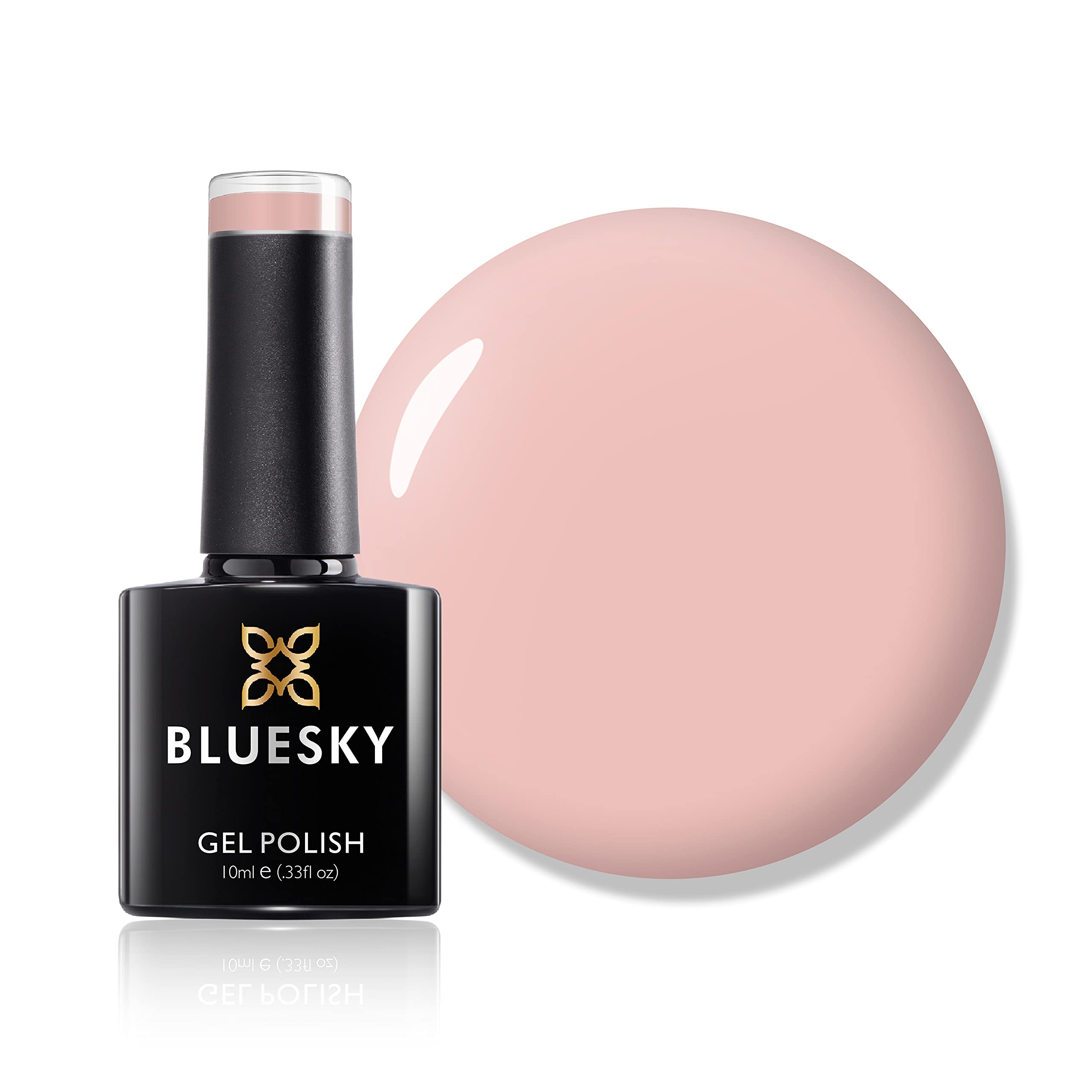 Bluesky Gel Nail Polish, Nude Pink DC103, Pale Light Pink, 10 ml, Long Lasting & Chip Resistant