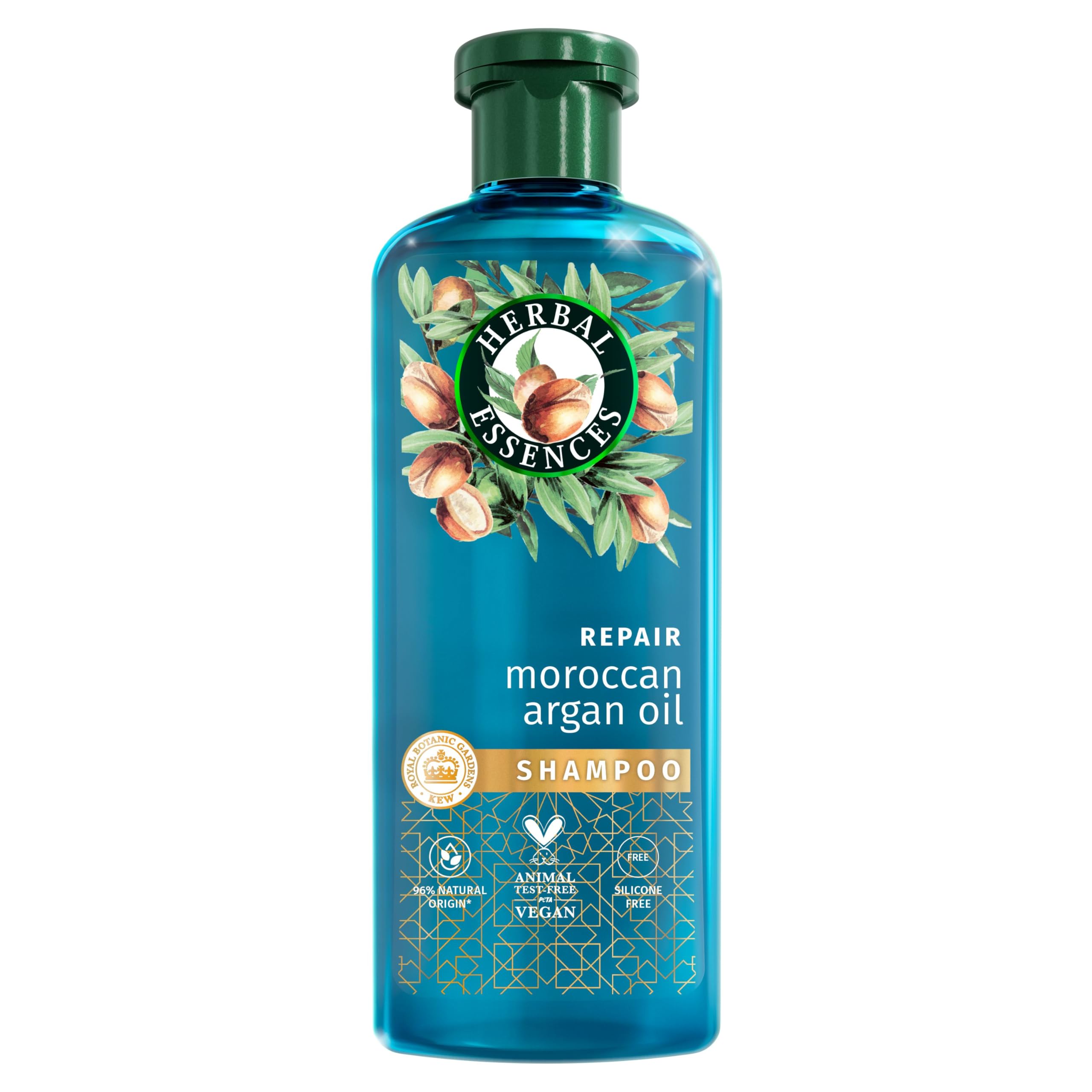Herbal Essences Arganöl-Reparatur-Shampoo 350ml zur Pflege geschädigter Haare, Sil