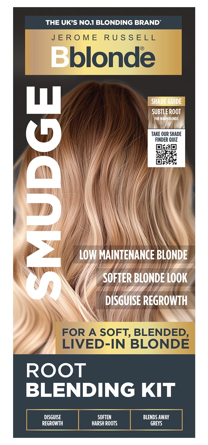 Jerome Russell Bblonde SMUDGE Root Blending Kit in Subtle Warm | Professionelles Root Blending Kit | Natürlicher, lässiger Blondton