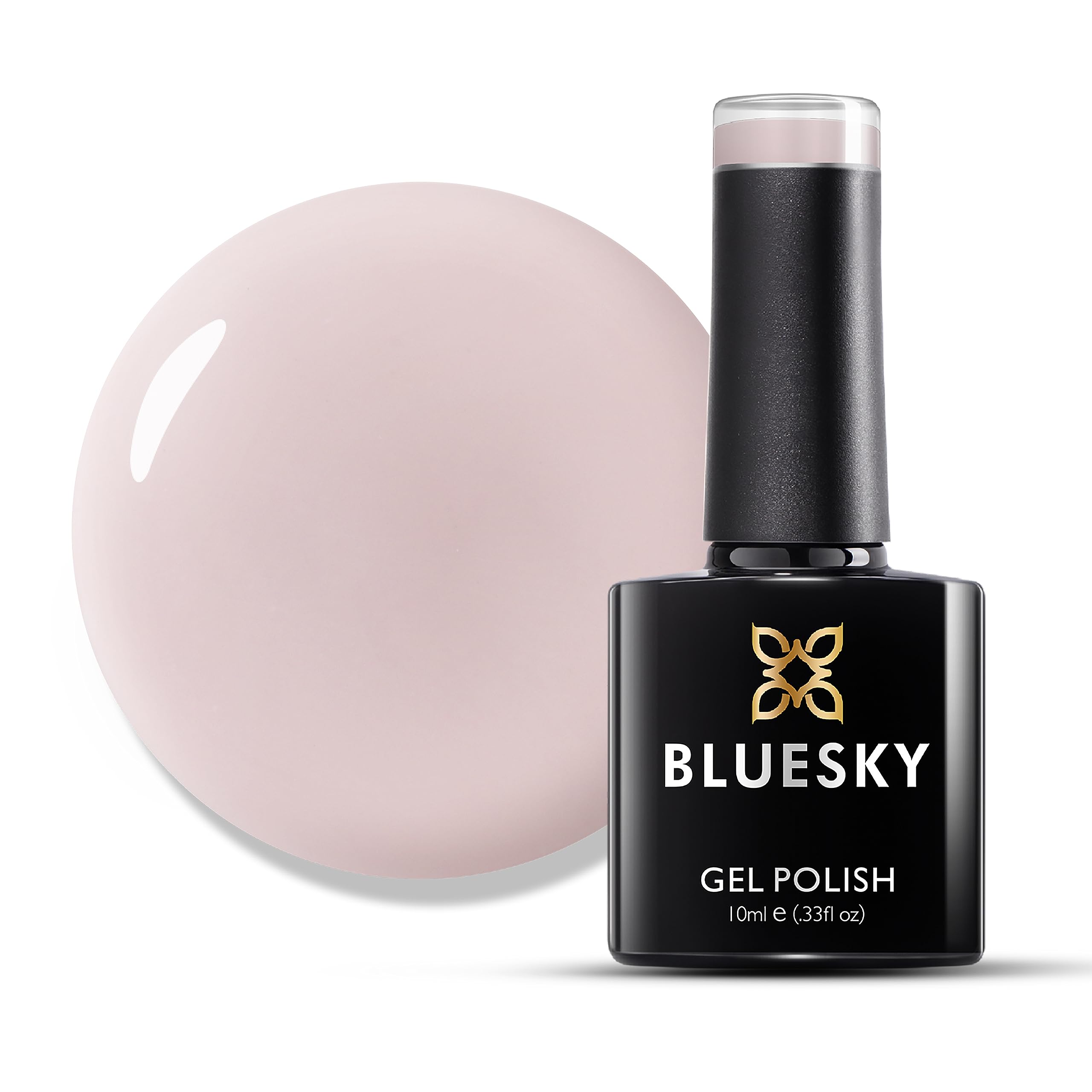 Bluesky Gel Nail Polish 10ml, Dollymilk (CM02) - Pale Pink Soak-Off Gel Polish