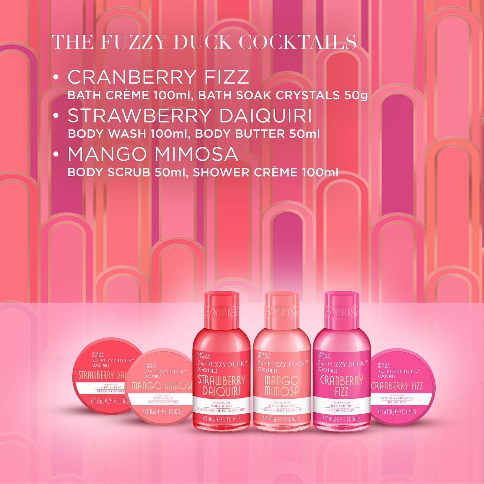 Baylis & Harding The Fuzzy Duck Cocktails Gift Set - Vegan Friendly Body Care Collection 3