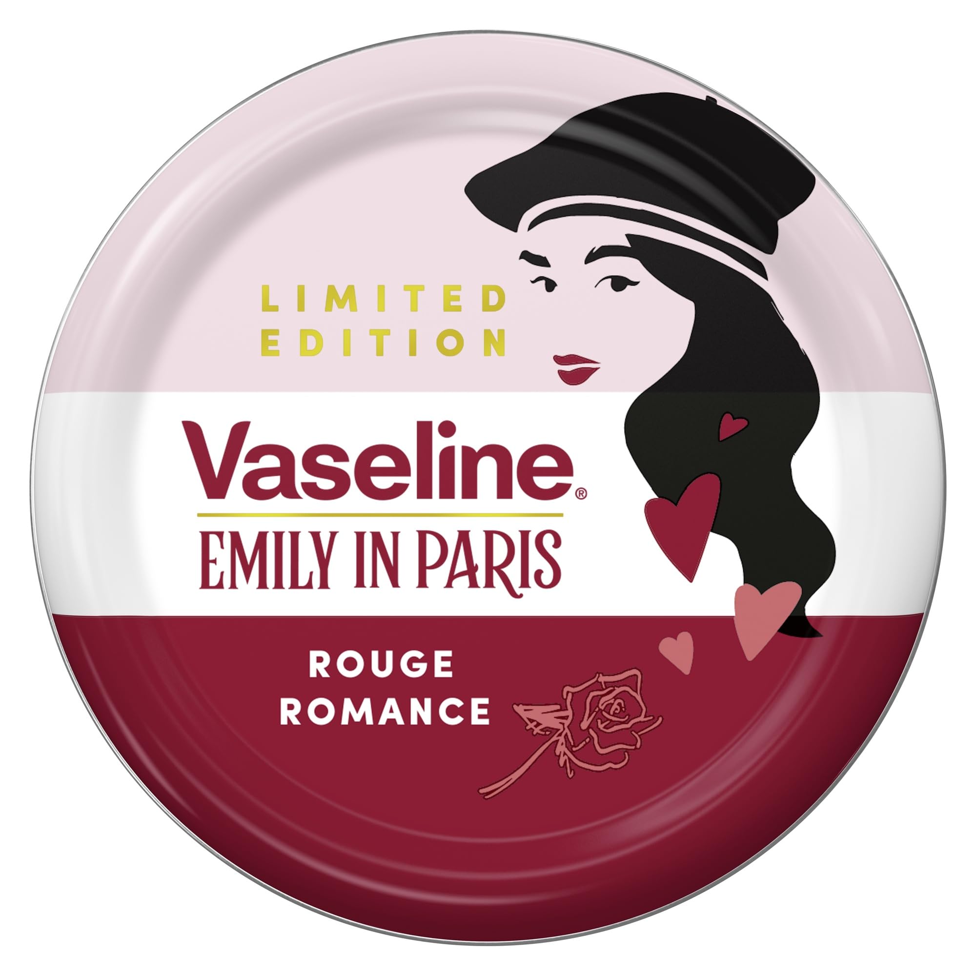 Vaseline Rouge Romance Lippenbalsam Dose Limited Edition x Emily in Paris Für mehr