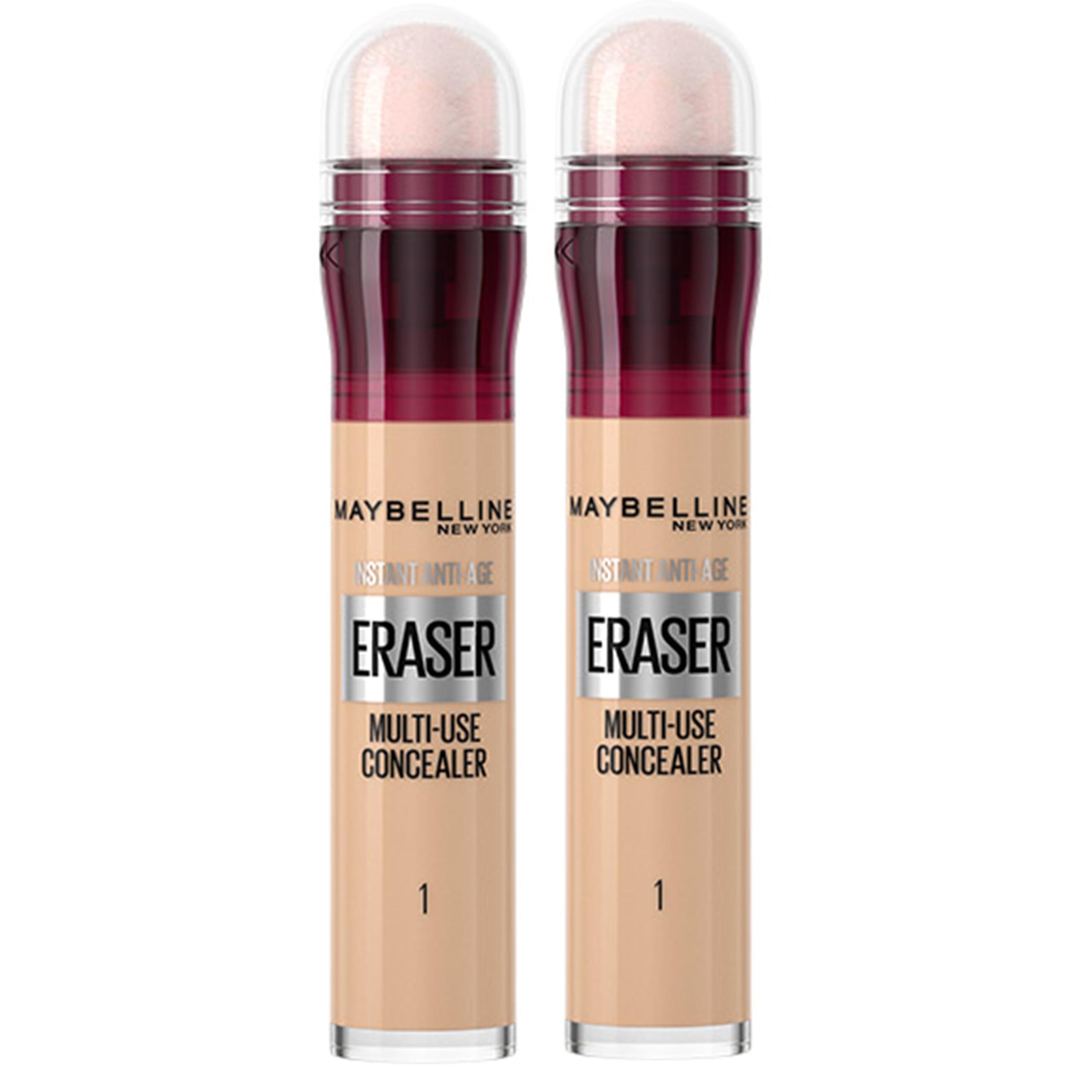 Maybelline Instant Anti-Age Eraser Eye Concealer for Dark Circles and Blemishes, Shade 01 Light