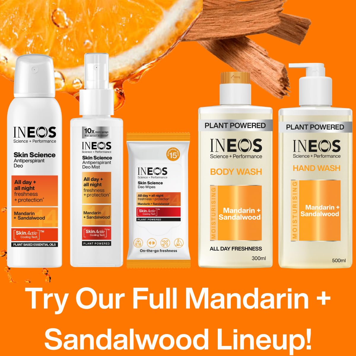 INEOS Skin Science – Ganztägige Frische mit Provitamin B5 Duschgel Mandari