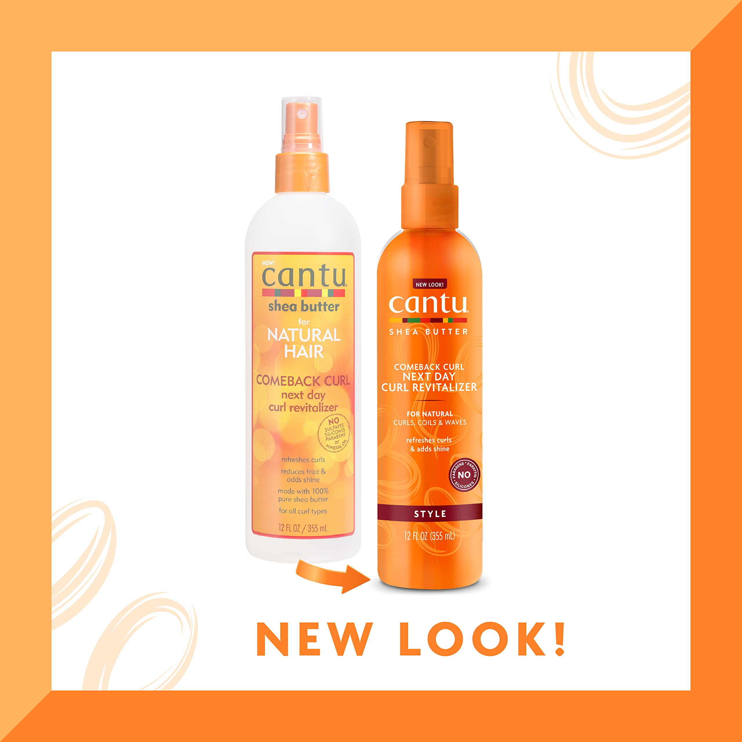Cantu Shea Butter Comeback Curl Next Day Curl Revitalizer for Natural Hair 355 ml 4
