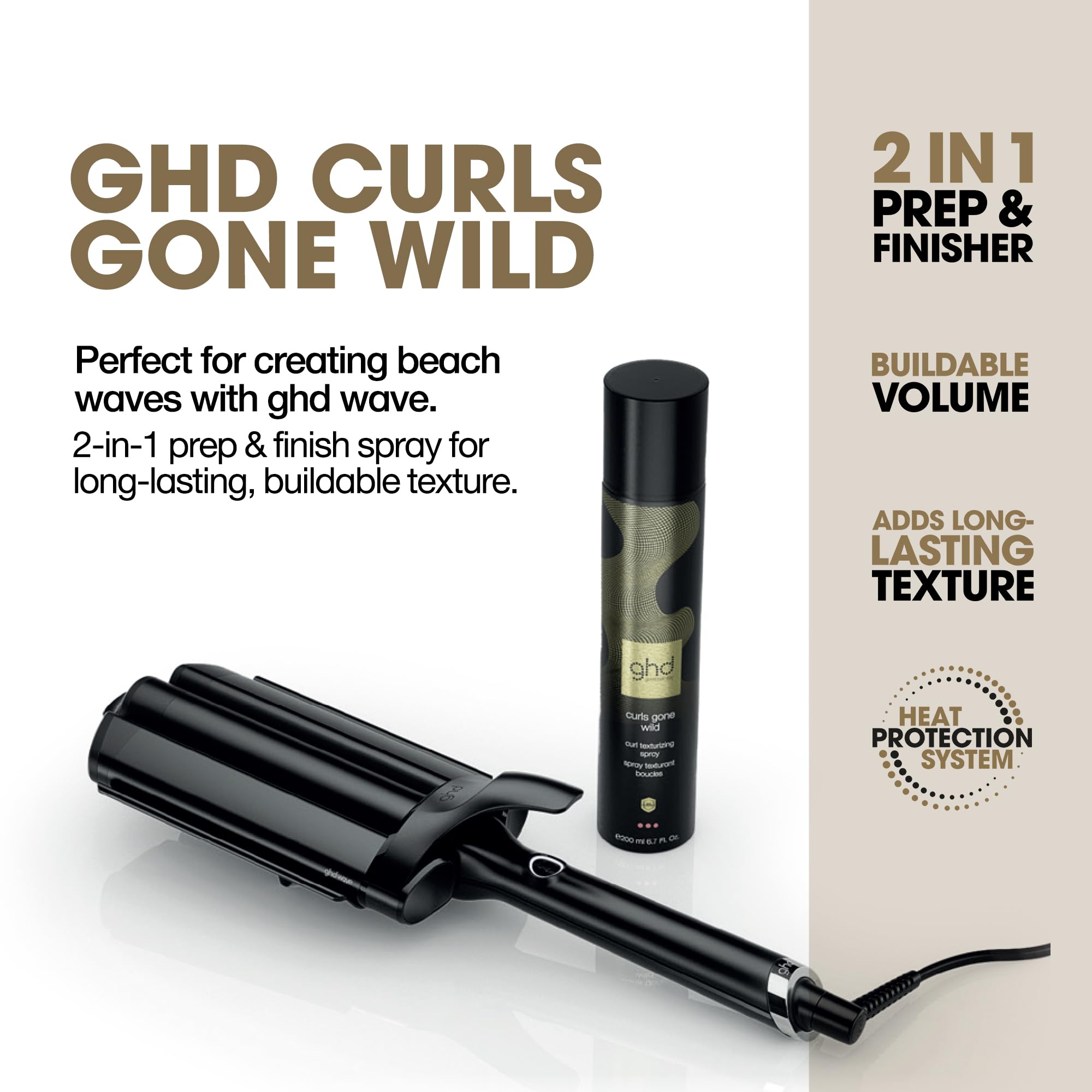 ghd Curls Gone Wild Curl Texturising Spray for Enhanced Styling 4