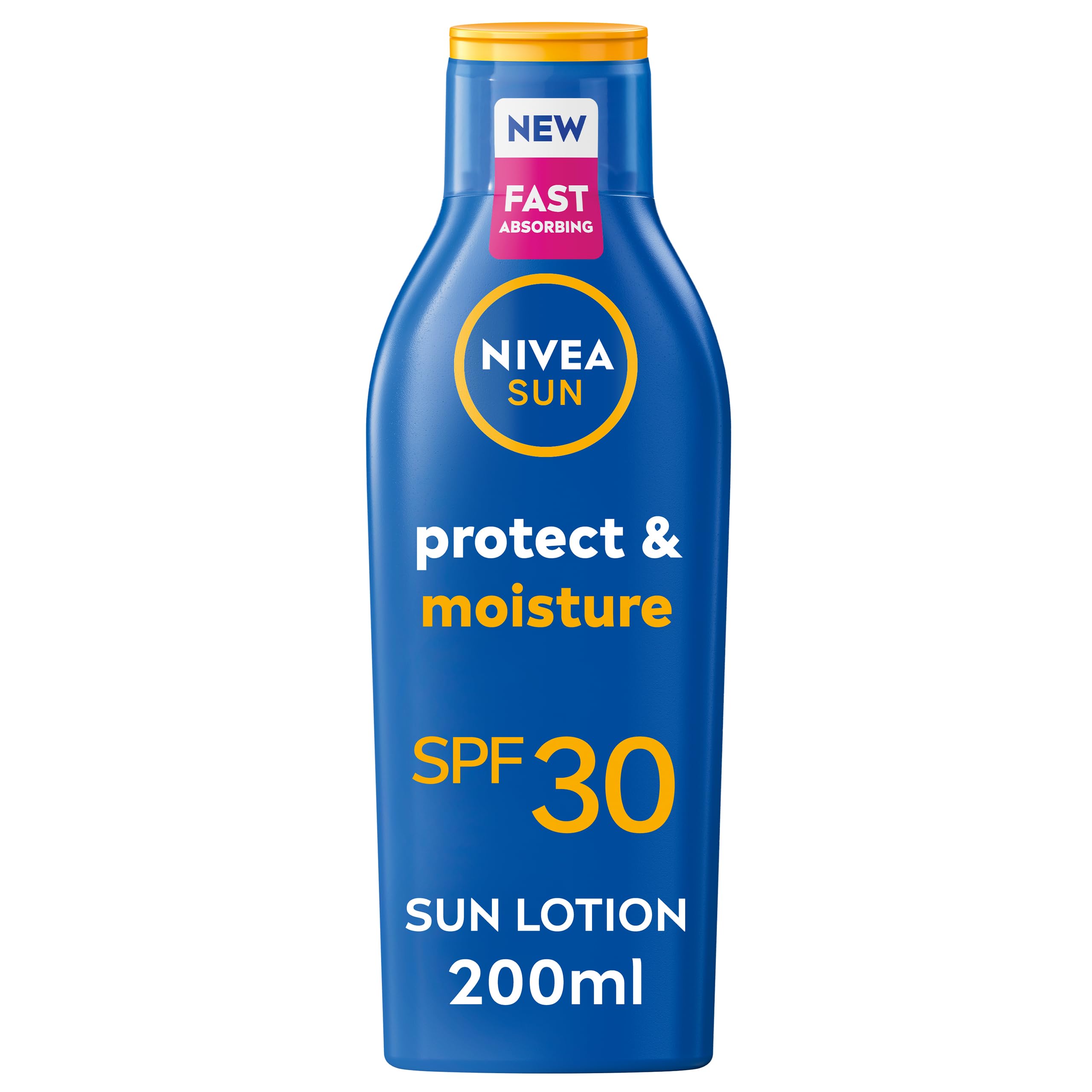 NIVEA SUN Protect & Moisture Sun Lotion SPF 30 with Vitamin E, 48H Moisture, 200 ml