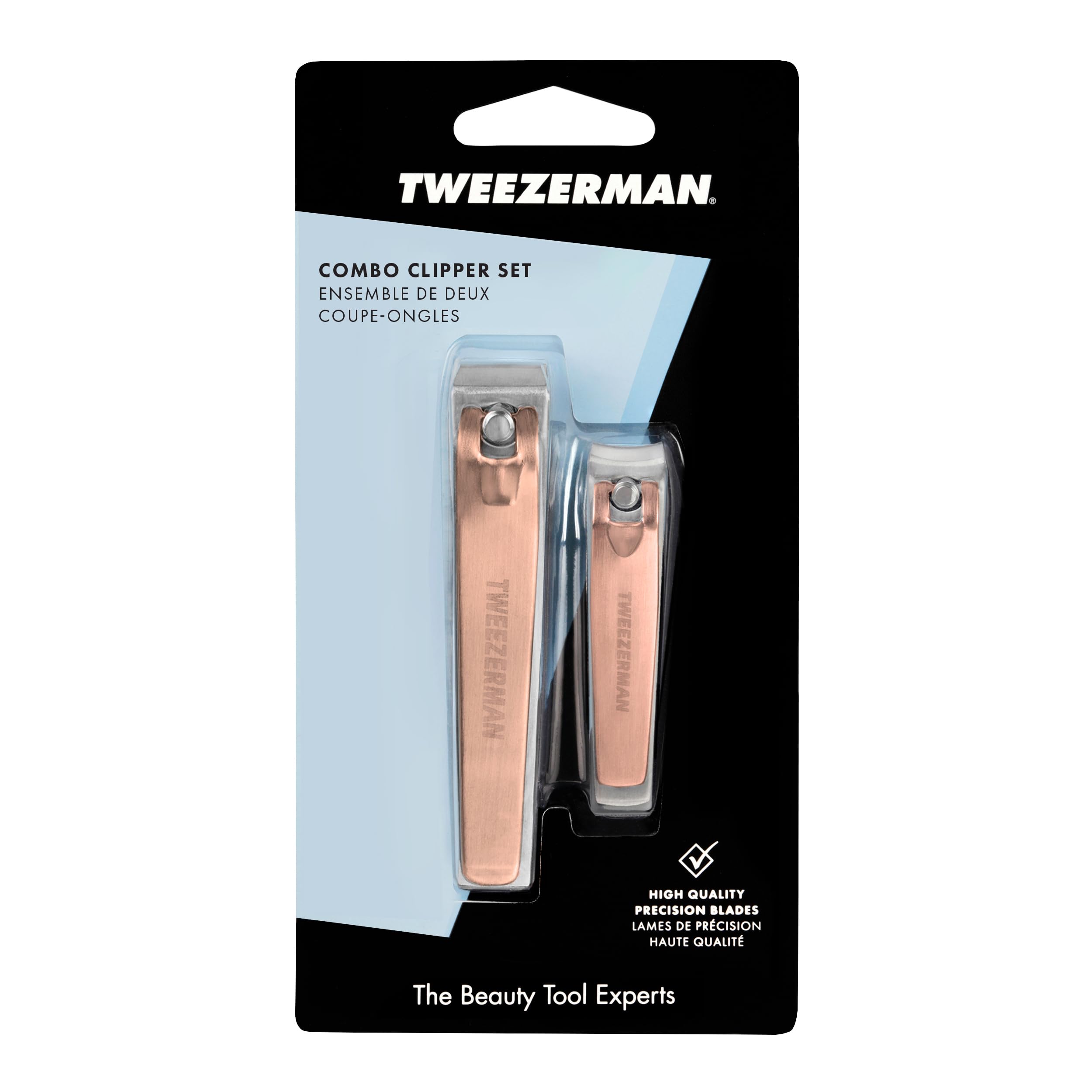 Tweezerman Rose Gold Combo Clipper Set for Fingernails and Toenails 9