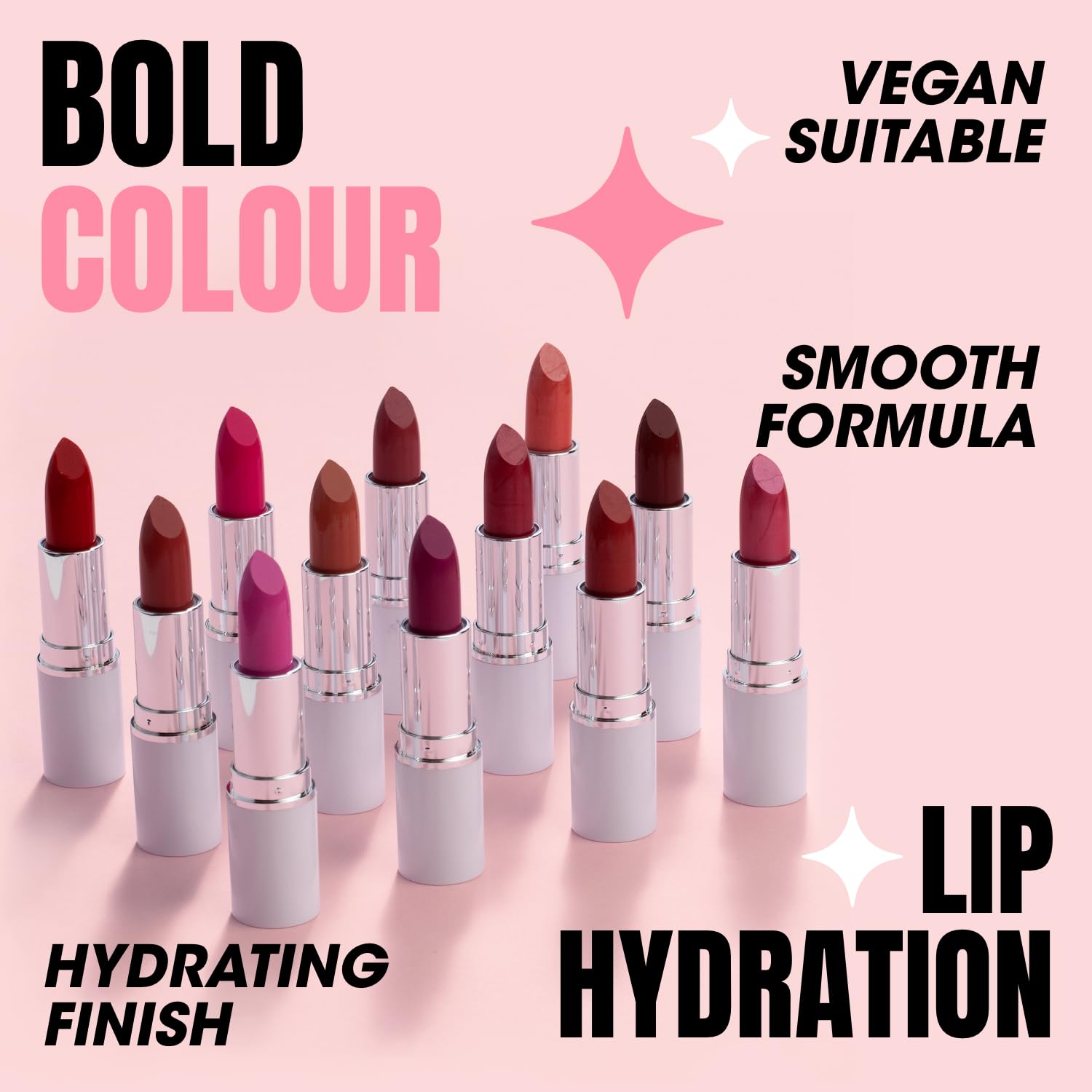 Collection Cosmetics Lasting Bold Colour Hydrating Lipstick with Shea Butter & Aloe Vera 6