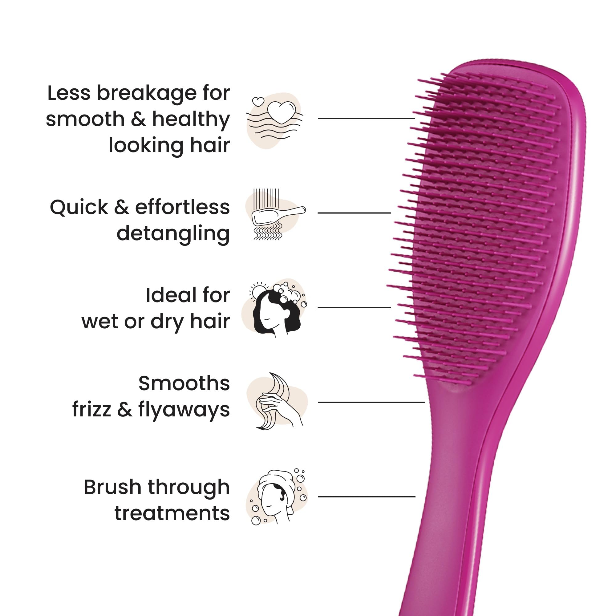 Tangle Teezer Ultimate Detangler Hairbrush for Wet & Dry Hair Minimizing Breakage 4