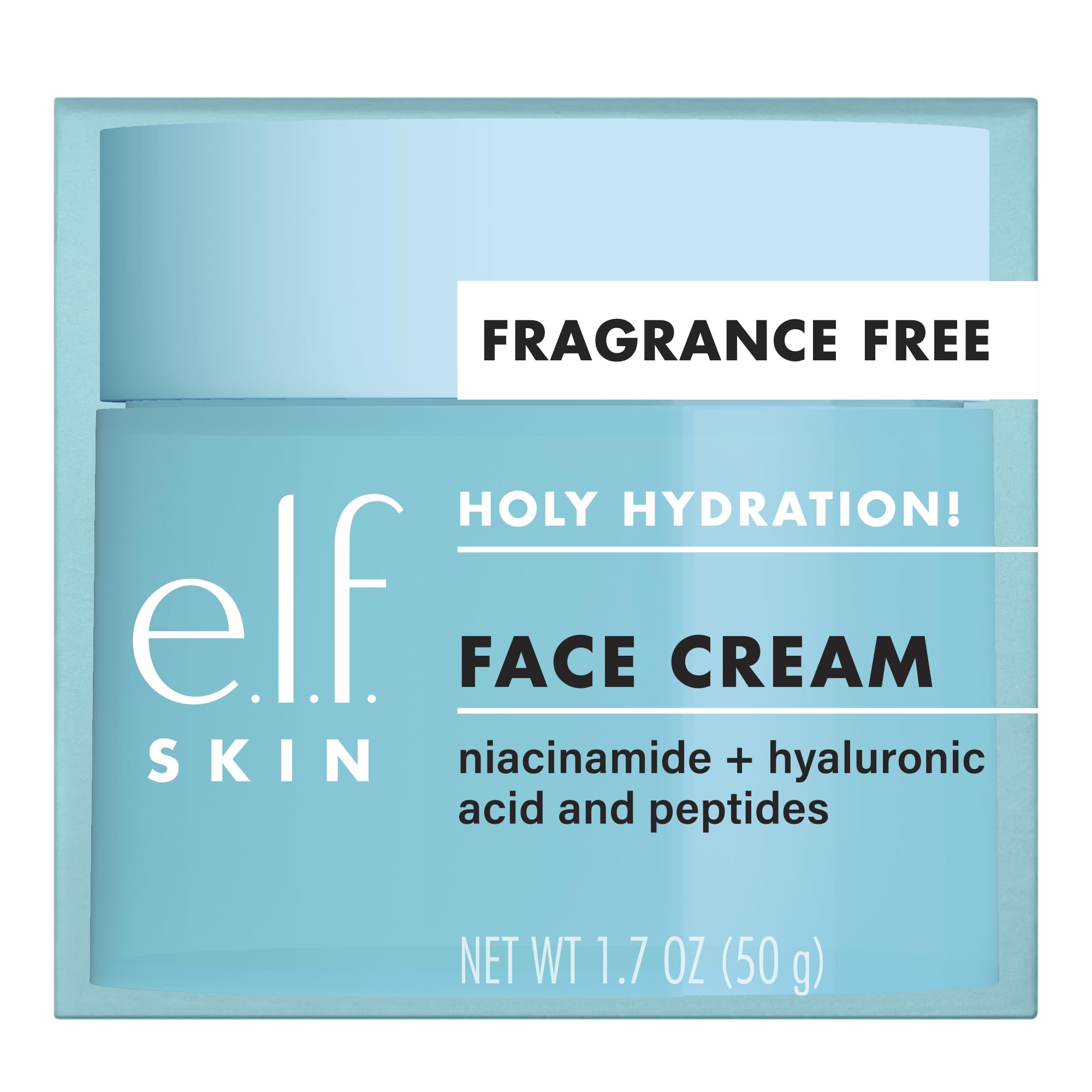 elf SKIN Holy Hydration! Gesichtscreme – parfümfrei, spendet Feuchtigkeit und macht die Haut weich, zieht schnell ein und ist ultra-hydratisierend, 50 g (1,8 oz) 6
