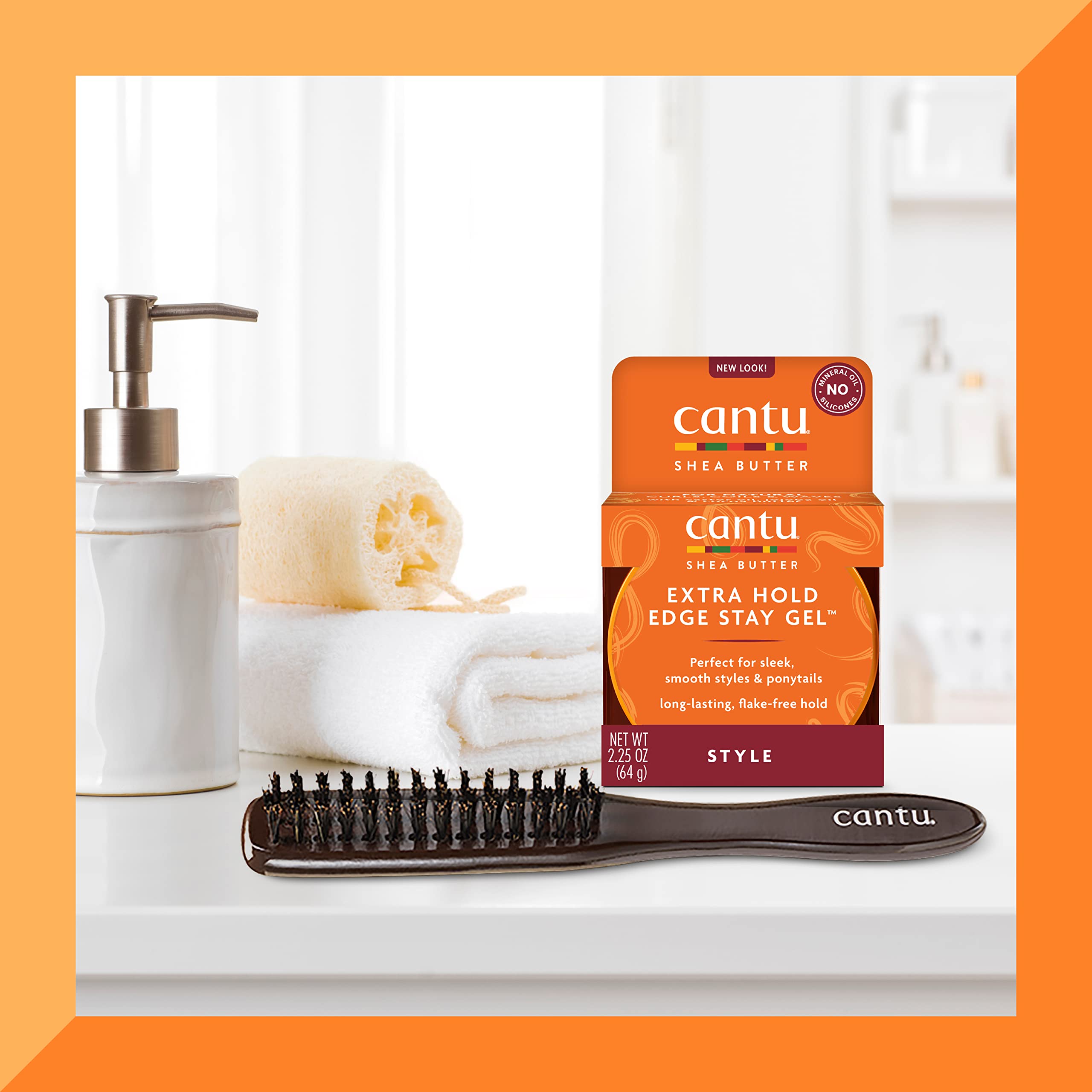 CANTU Updo Natural Bristle Brush for Thick, Curly, Coily Hair Smoothing 4