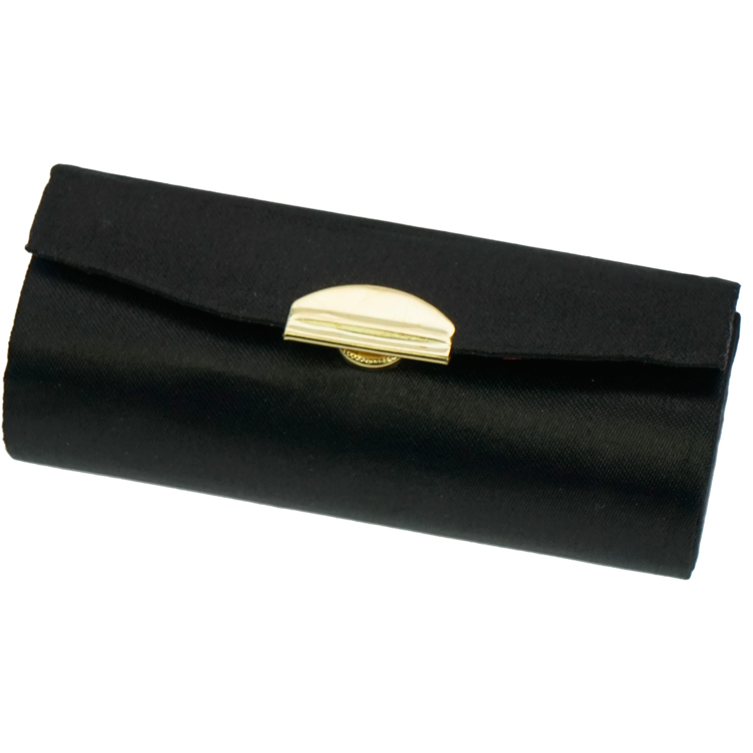 Fantasia Portable Lipstick Case with Mirror - Black Vintage Storage for Cosmetics & Jewelry 3