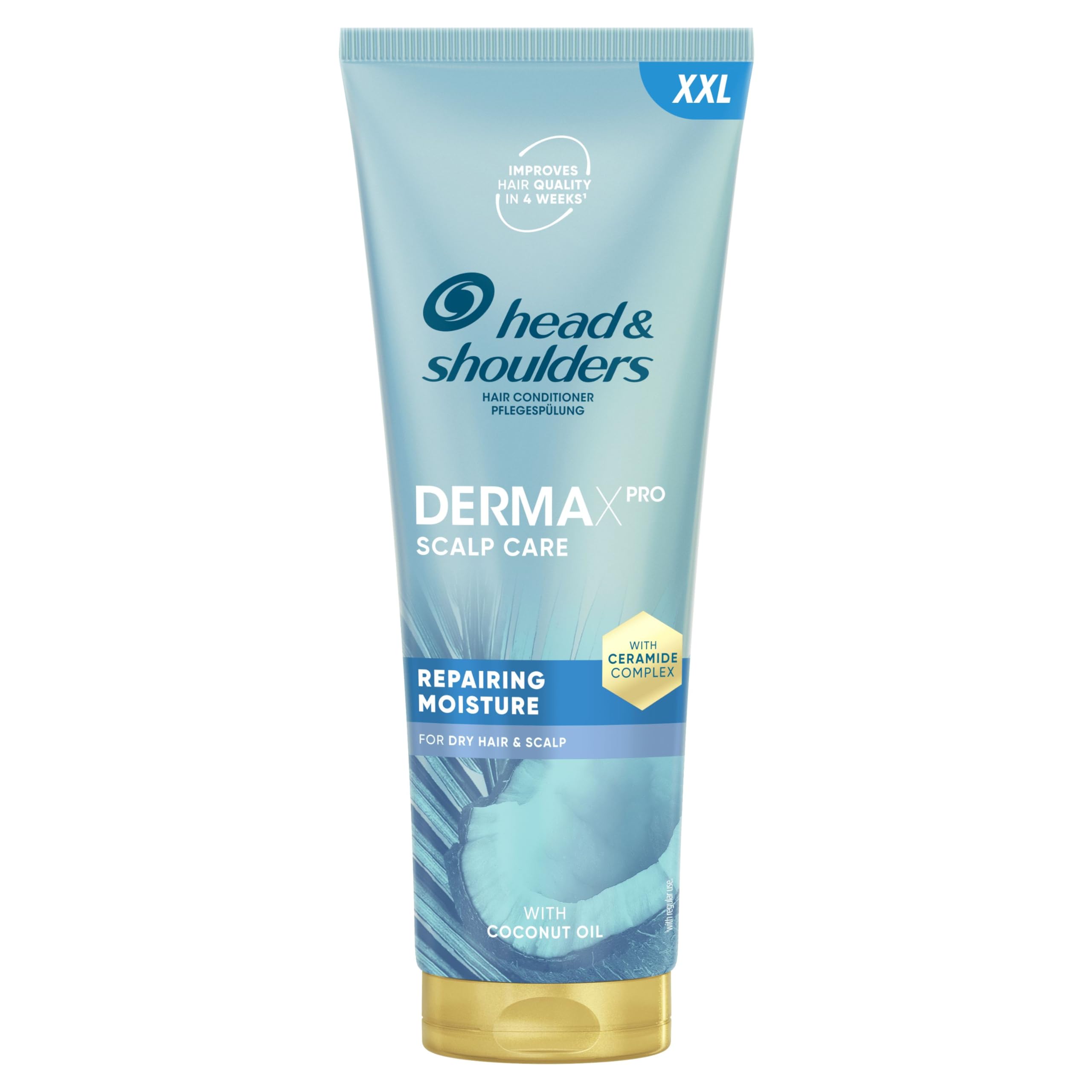 Head & Shoulders DermaXPro Repairing Moisture Lightweight Conditioner for Dry, Damaged Hair 350ml