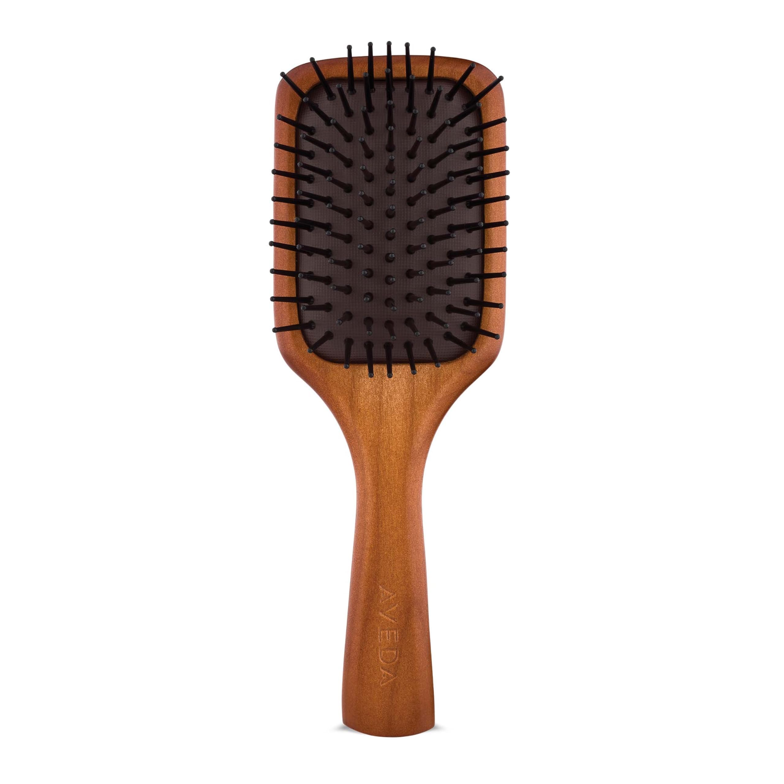 Aveda Wooden Mini Paddle Brush: Travel Size for Detangling, Smoothing, Straightening, and Blow Drying