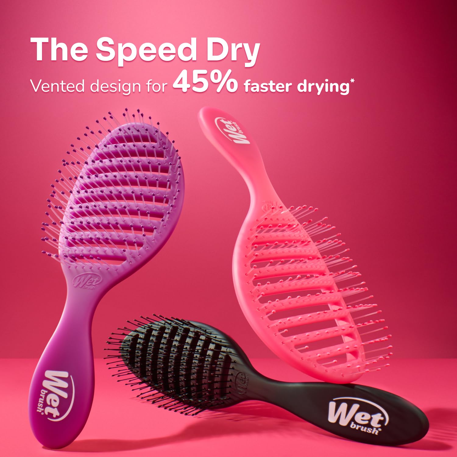 WetBrush Speed Dry Detangler with HeatFlex Bristles for Fast Blow Drying 10