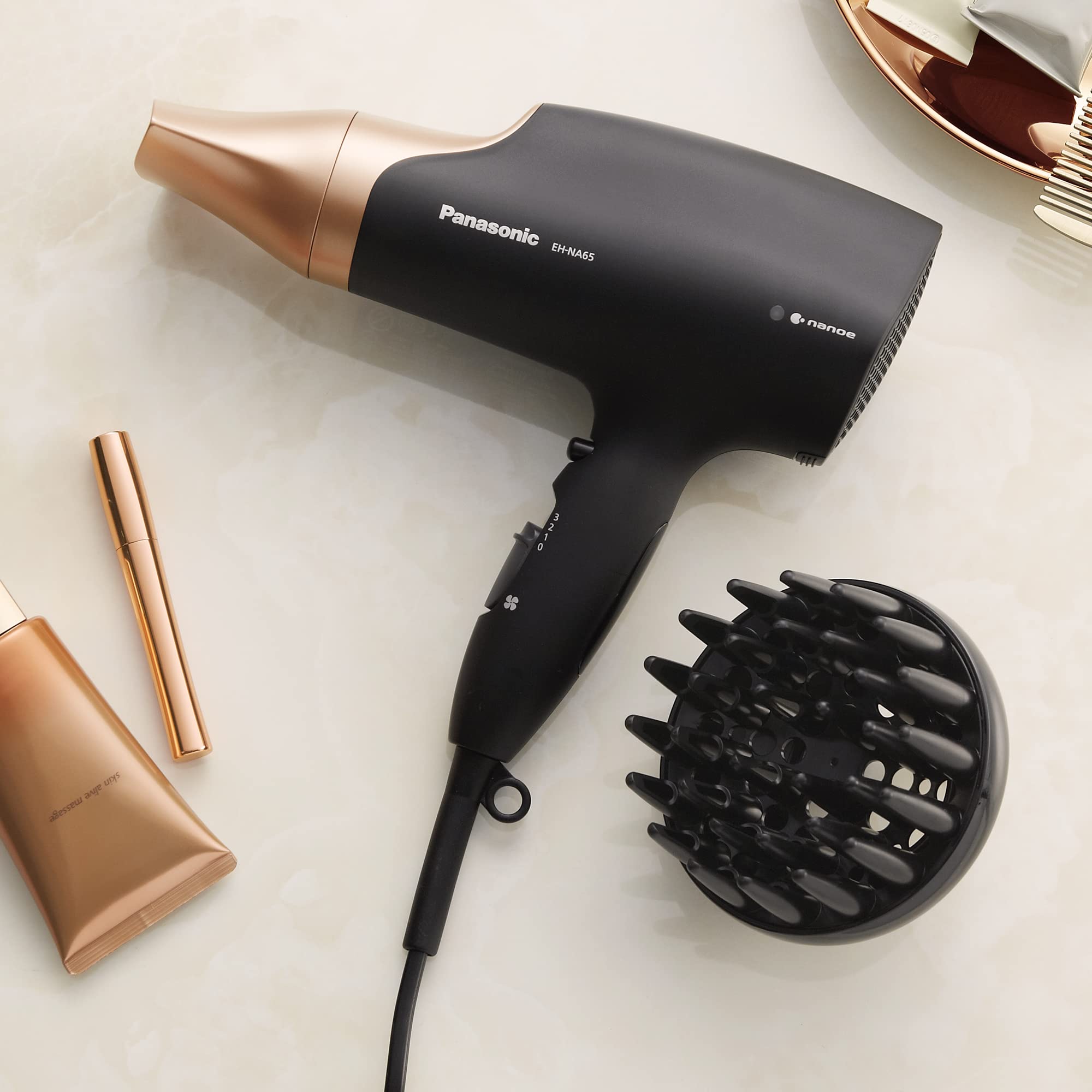 Panasonic Nanoe Hair Dryer EH-NA65CN895 with Diffuser and Quick Dry Nozzle 5