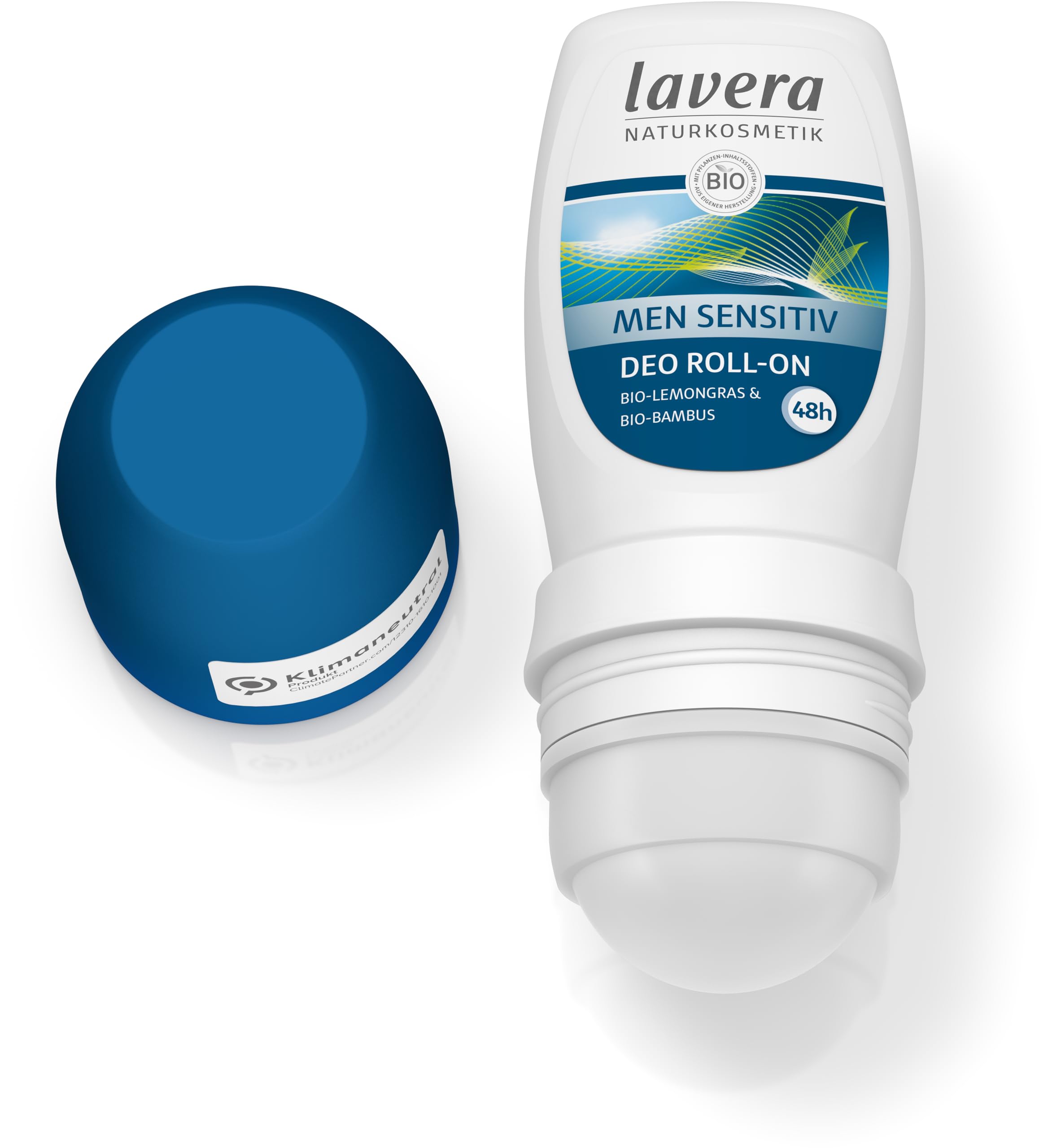 lavera Men 48hr Sensitive Deo Roll-on Stick with Organic Aloe Vera & Bamboo 3