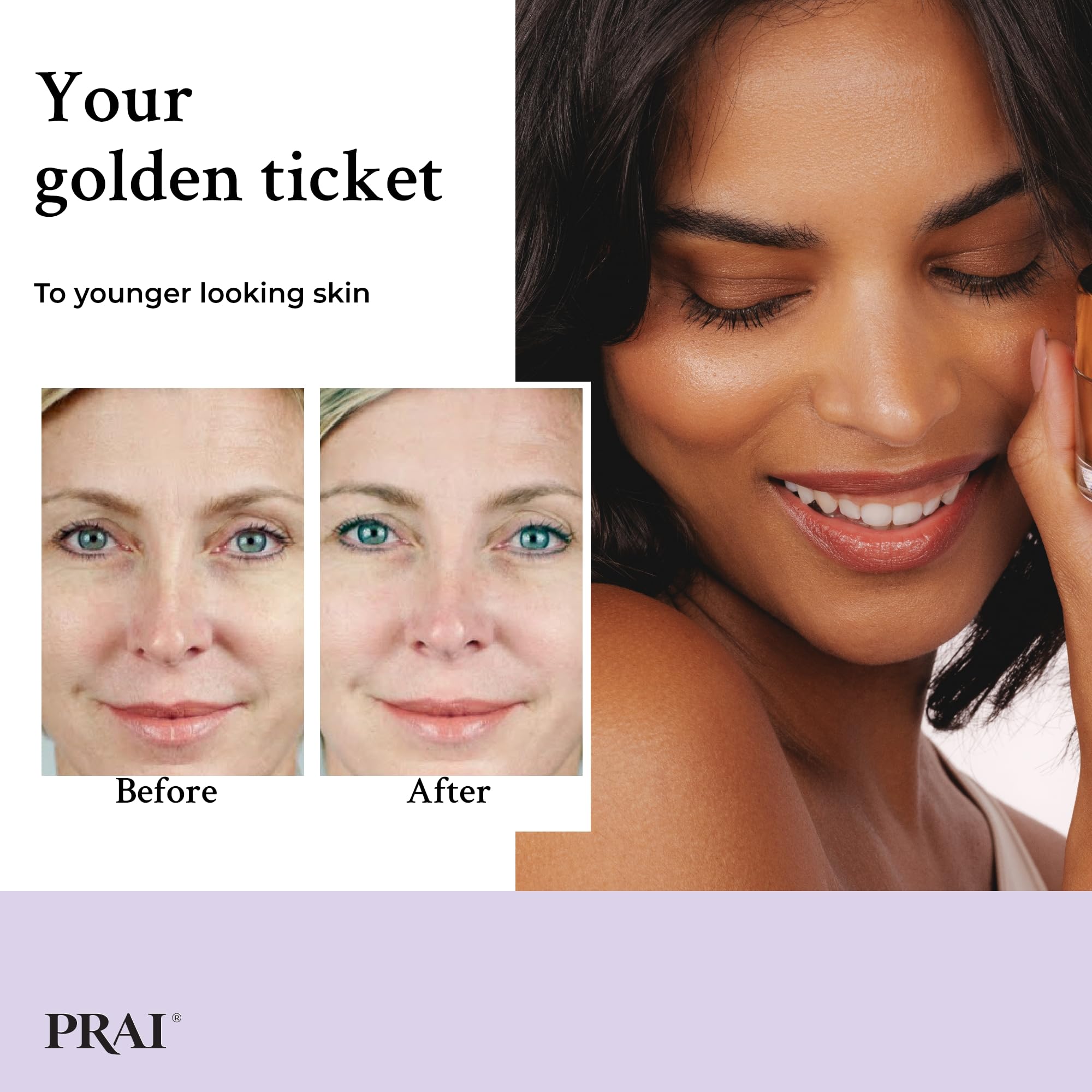 PRAI 24k Gold Caviar Wrinkle Repair Creme 50ml - Intensive Anti-Ageing & Firming 5