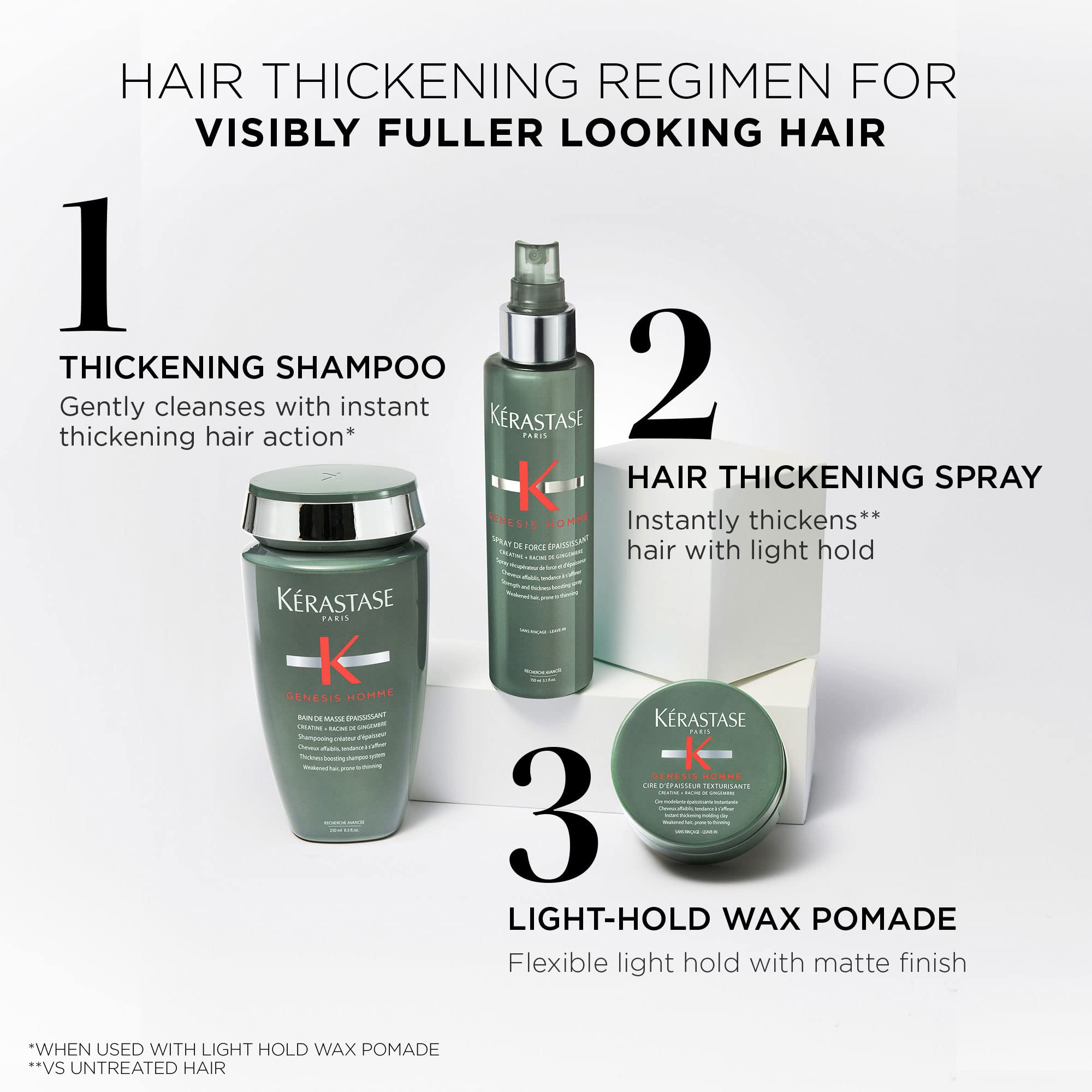 Kérastase Genesis Homme Shampoo für Männer, Anti-Haarausfall-Shampoo für dickeres Haar, für Männer 7