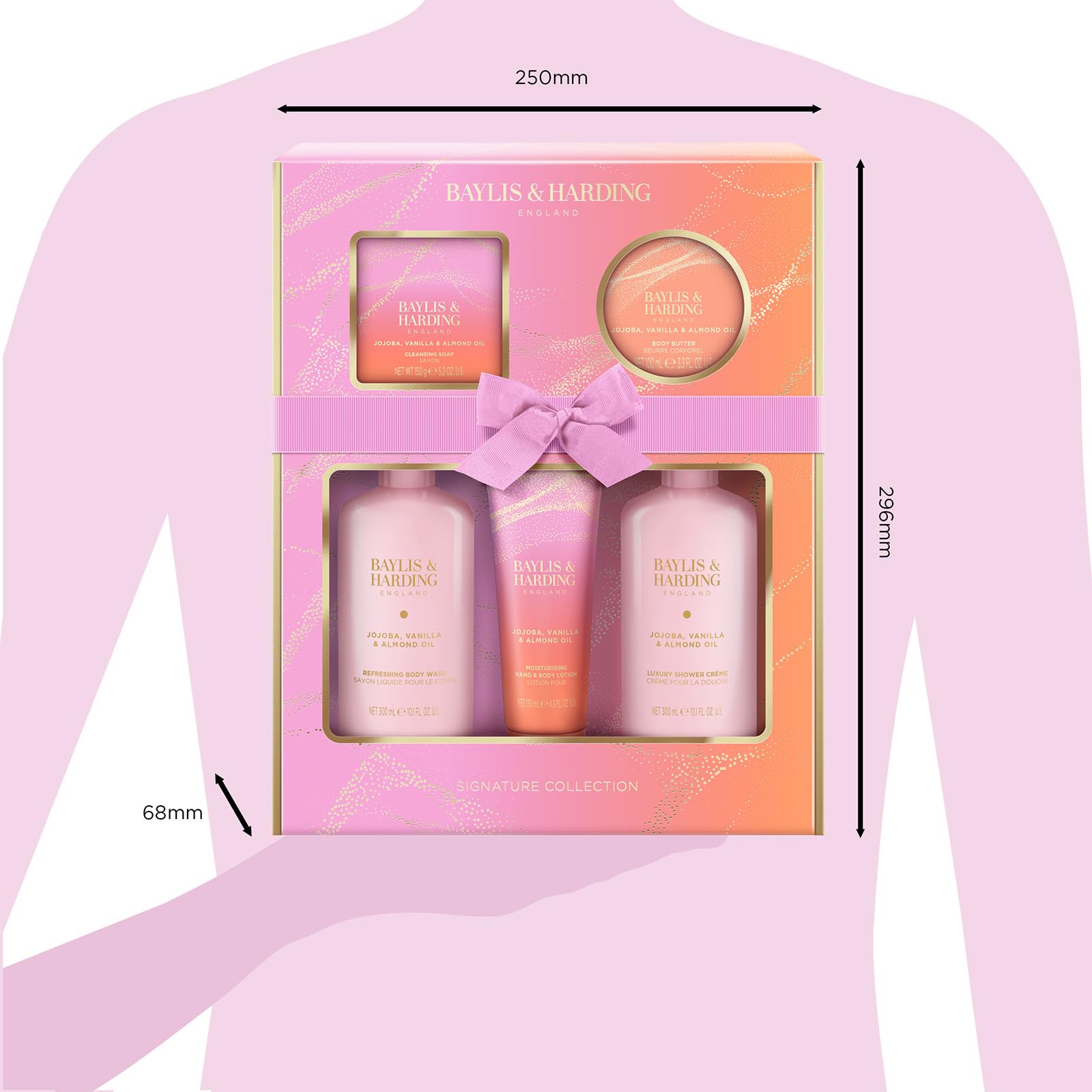 Baylis & Harding Jojoba, Vanilla & Almond Perfect Pamper Gift Set - Vegan Friendly 6