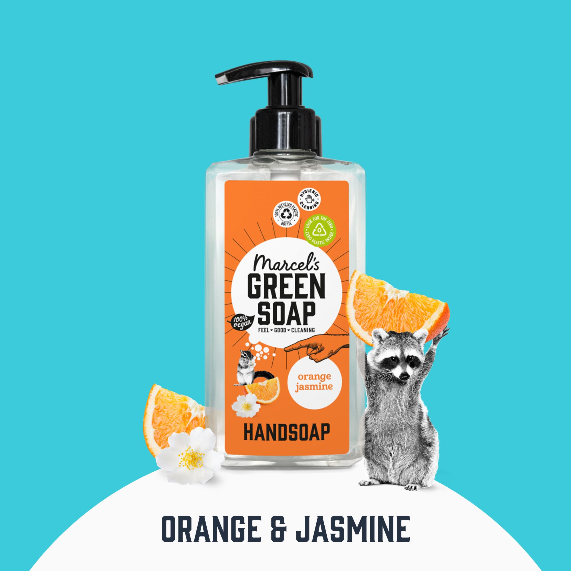 Marcel's Green Soap Hand Soap Dispenser, Orange & Jasmine, Plant-Based 8
