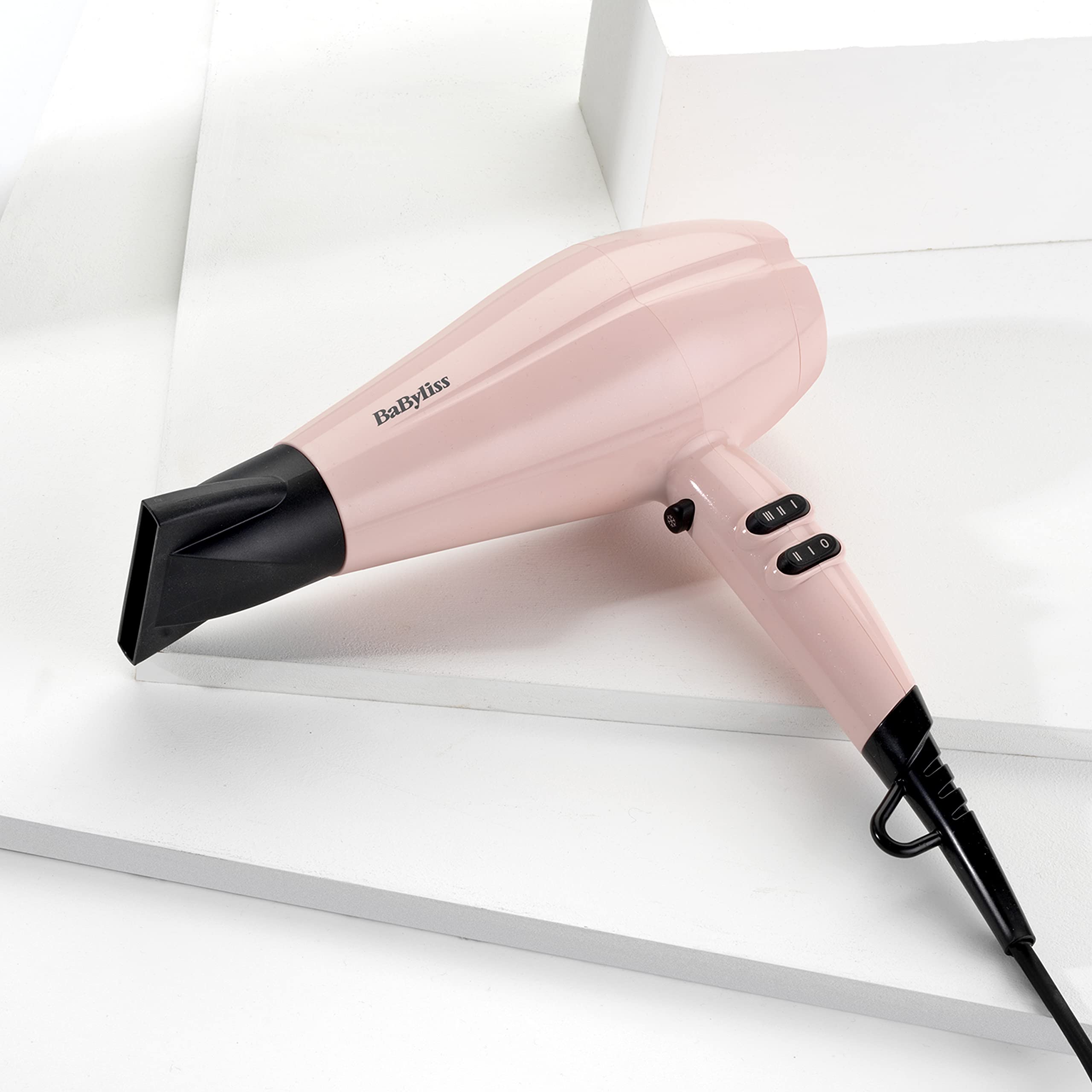 BaByliss Rose Blush 2200W Hair Dryer with Ionic Frizz-Control