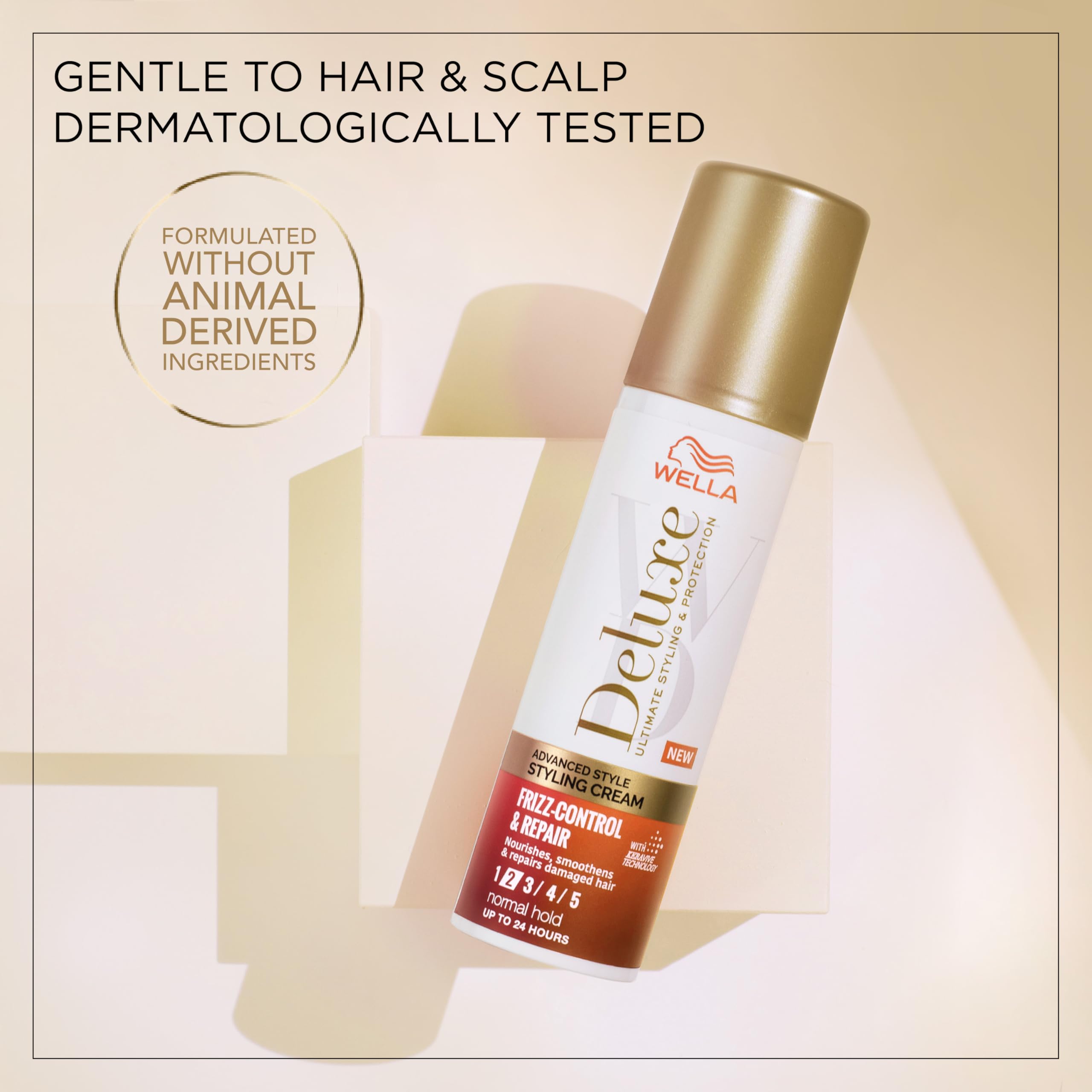 Wella Deluxe Frizz Control & Repair Styling Cream for Heat Protection (100ml) 5