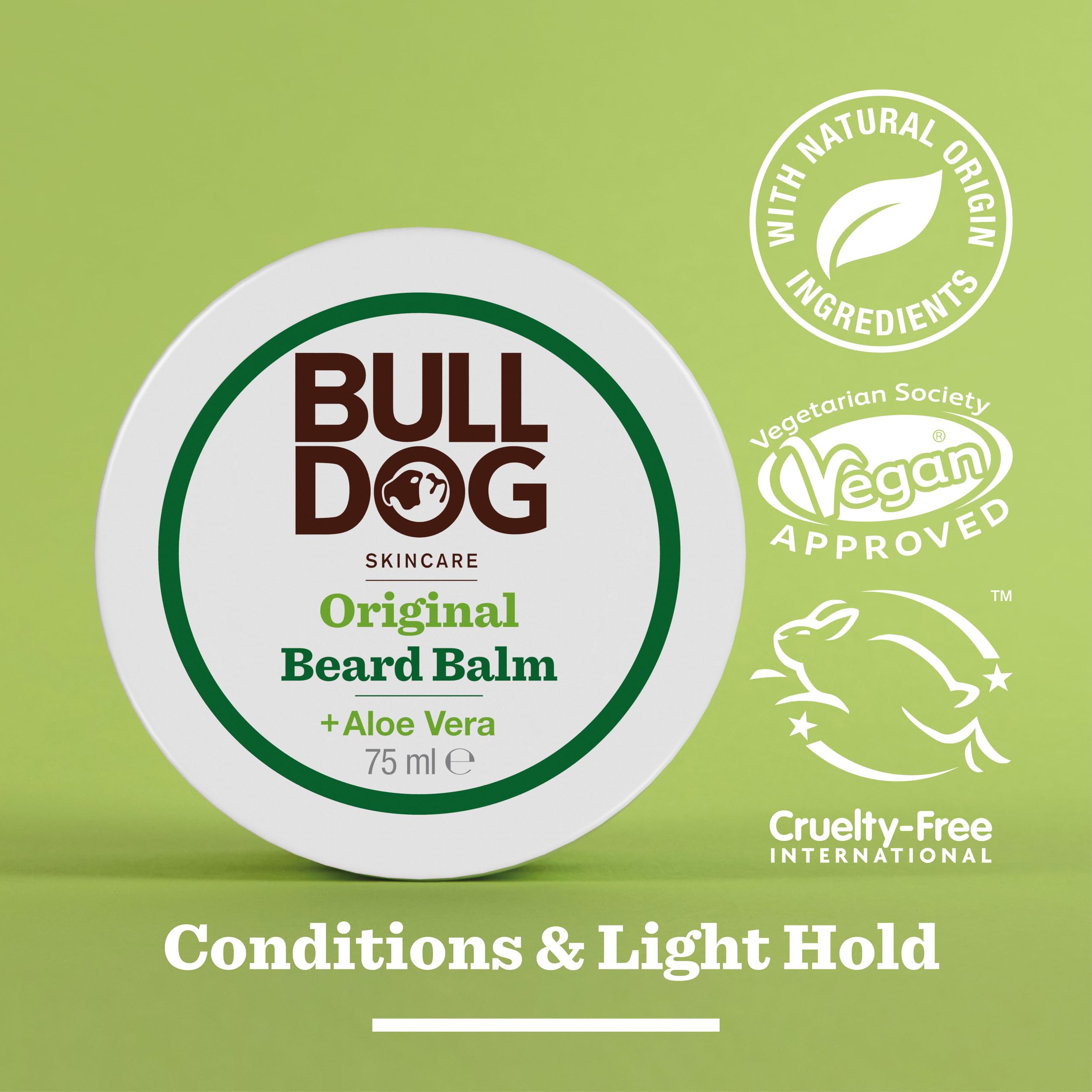 Bulldog Skincare Original Beard Balm for Men, 75ml