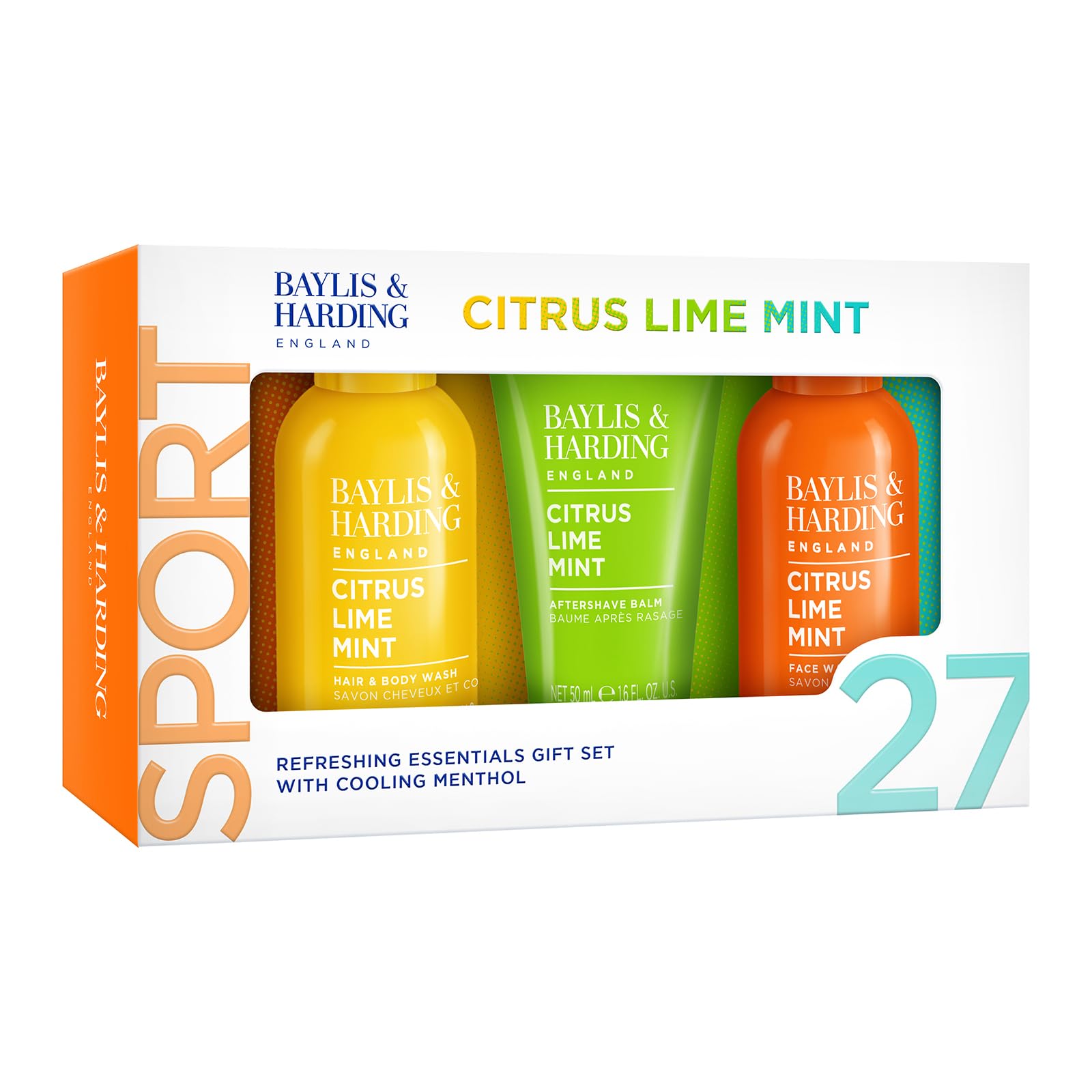 Baylis & Harding Citrus, Lime & Mint Men's Refreshing Essentials Trio Gift Set - Vegan 8