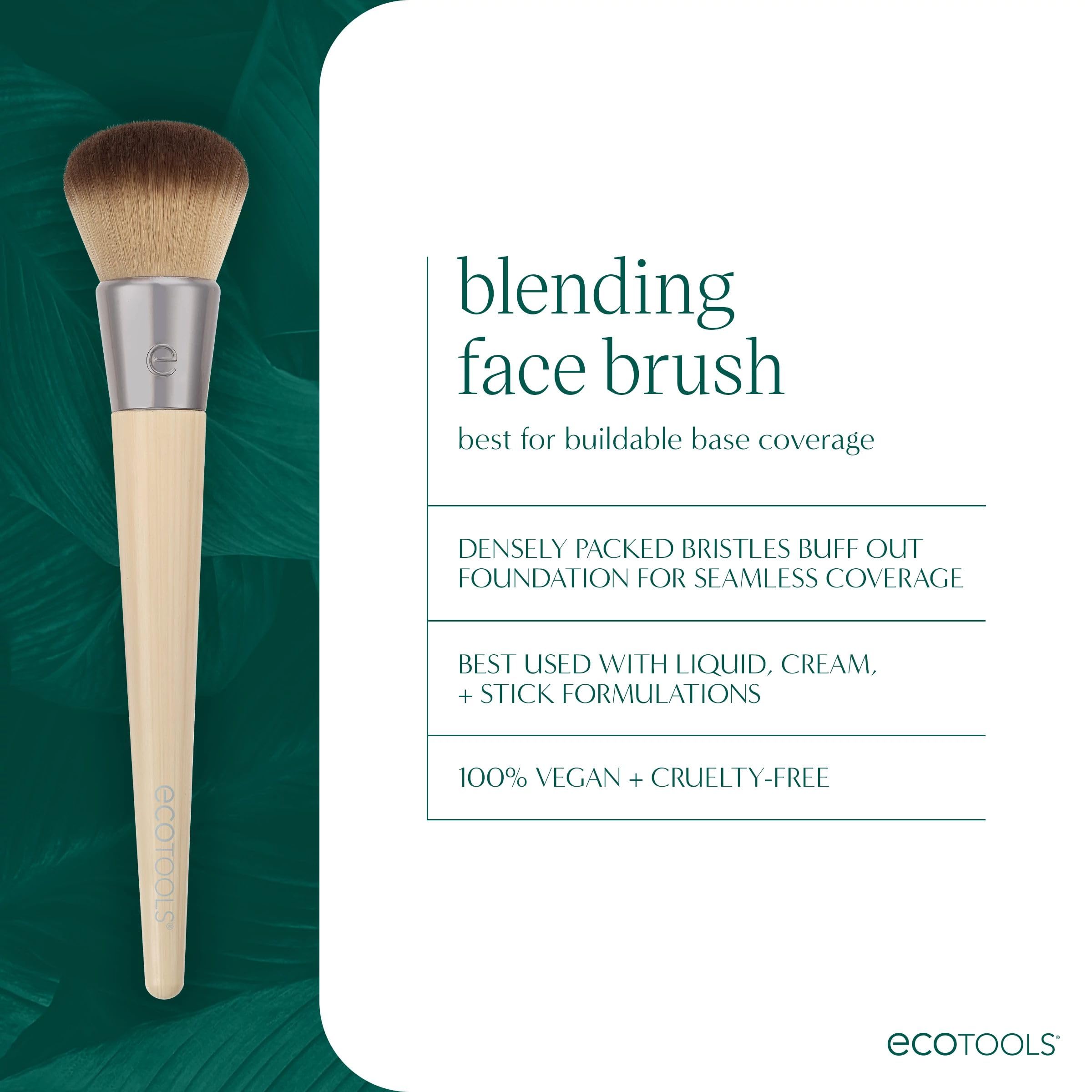 EcoTools Blending Face Makeup Brush for Liquid, Cream Foundation & Bronzer 3