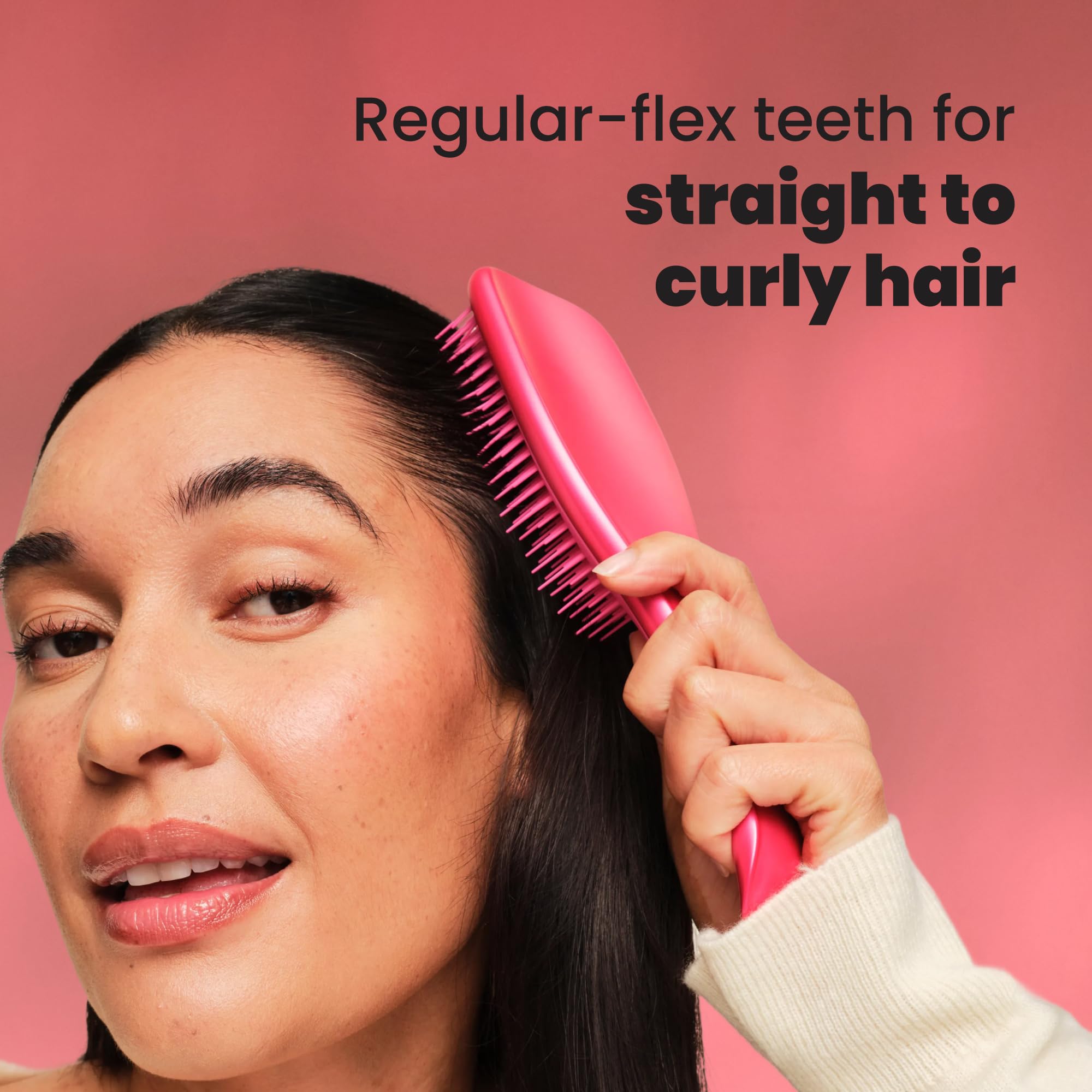 Tangle Teezer Ultimate Detangler Hairbrush - Pink Chrome Finish - Wet & Dry Hair 3