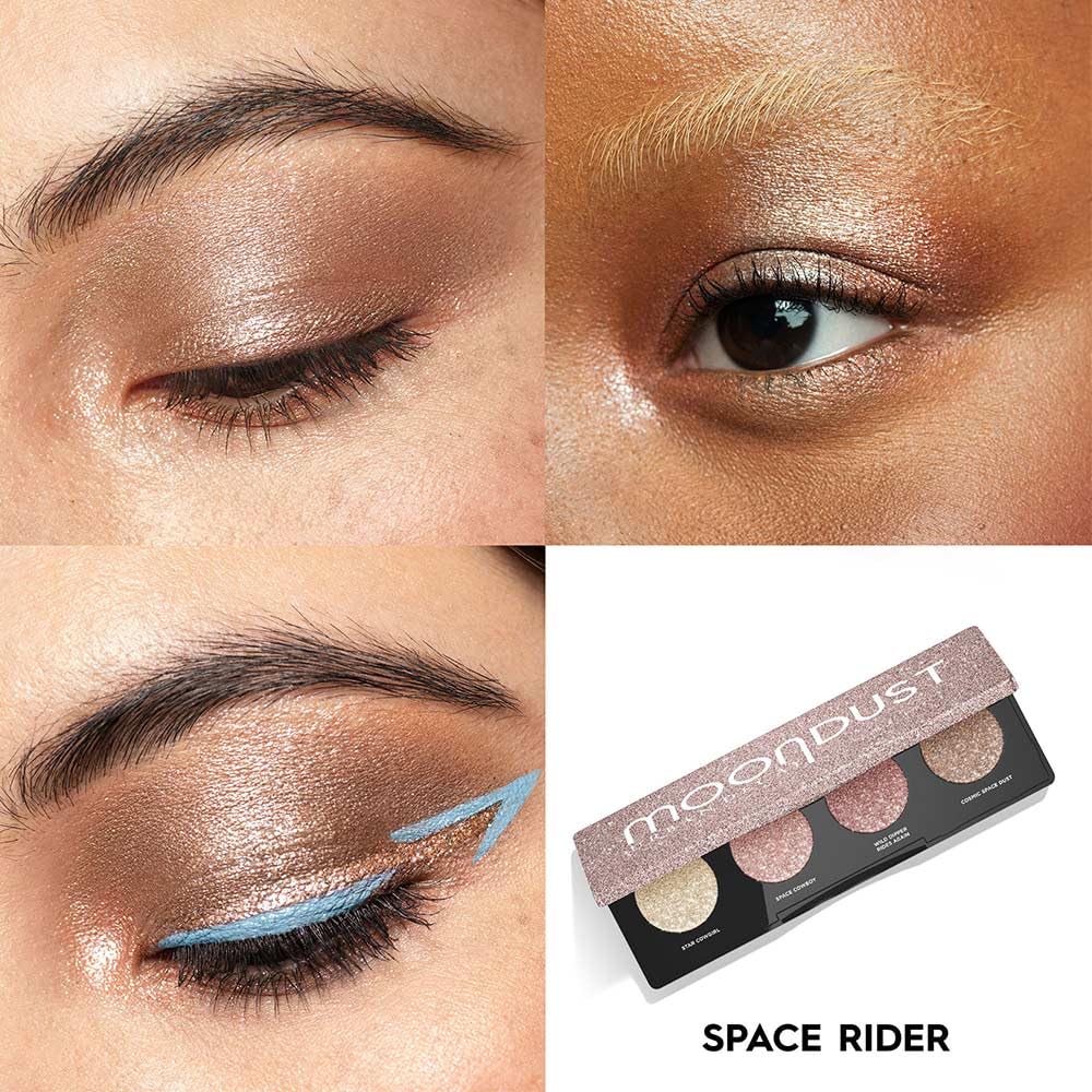 Urban Decay Space Rider Moondust Quad Eyeshadow Palette with 4 Glittery High-Pigment Shades 4