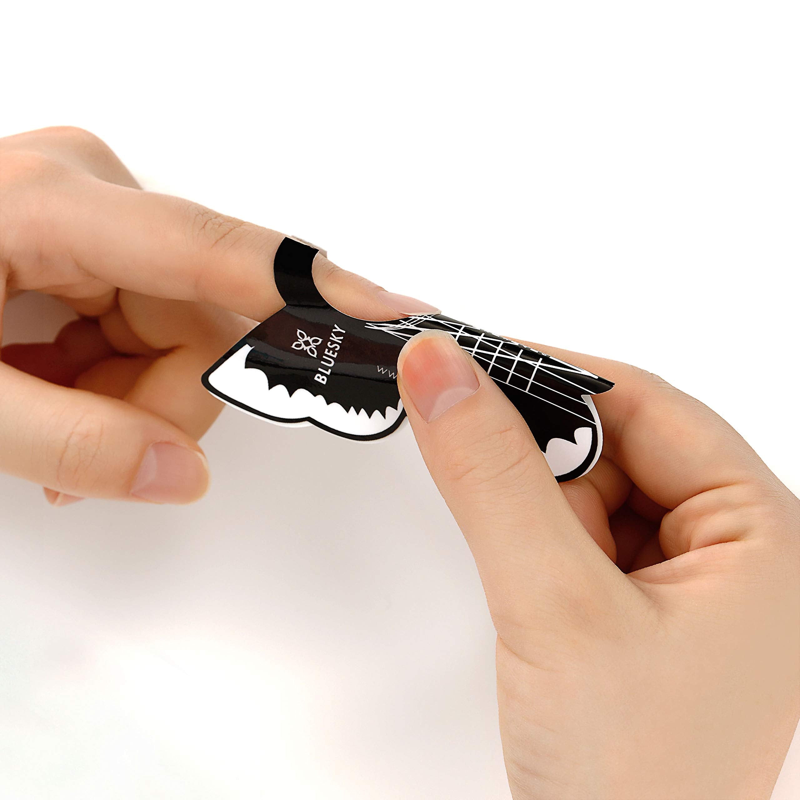 BLUESKY Nail Forms for Builder Gel, Poly Gel, Gum Gel & Acrylic Nail Extensions - Pack of 50