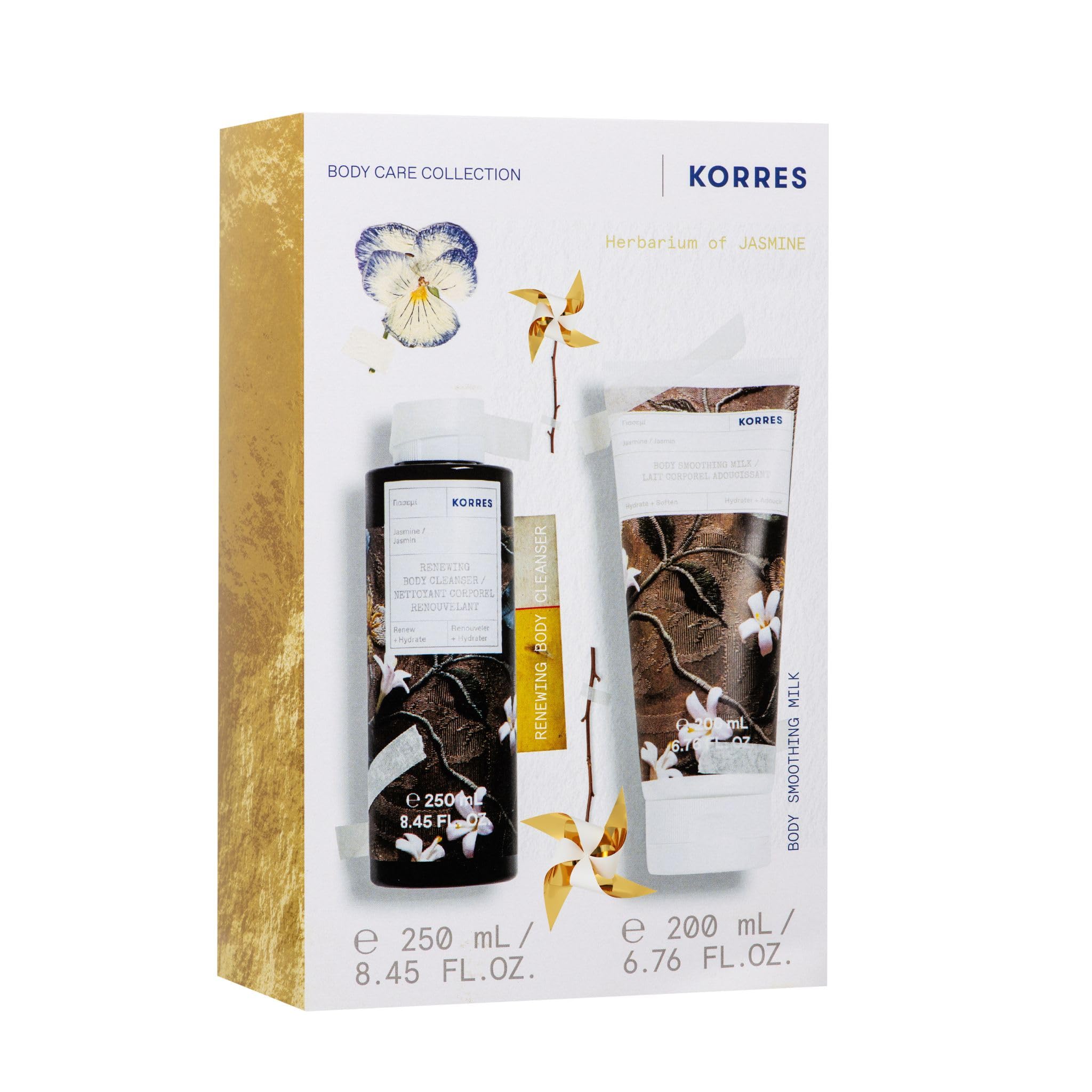 KORRES Jasmine Body Care Gift Set: 250 ml Shower Gel & Body Milk