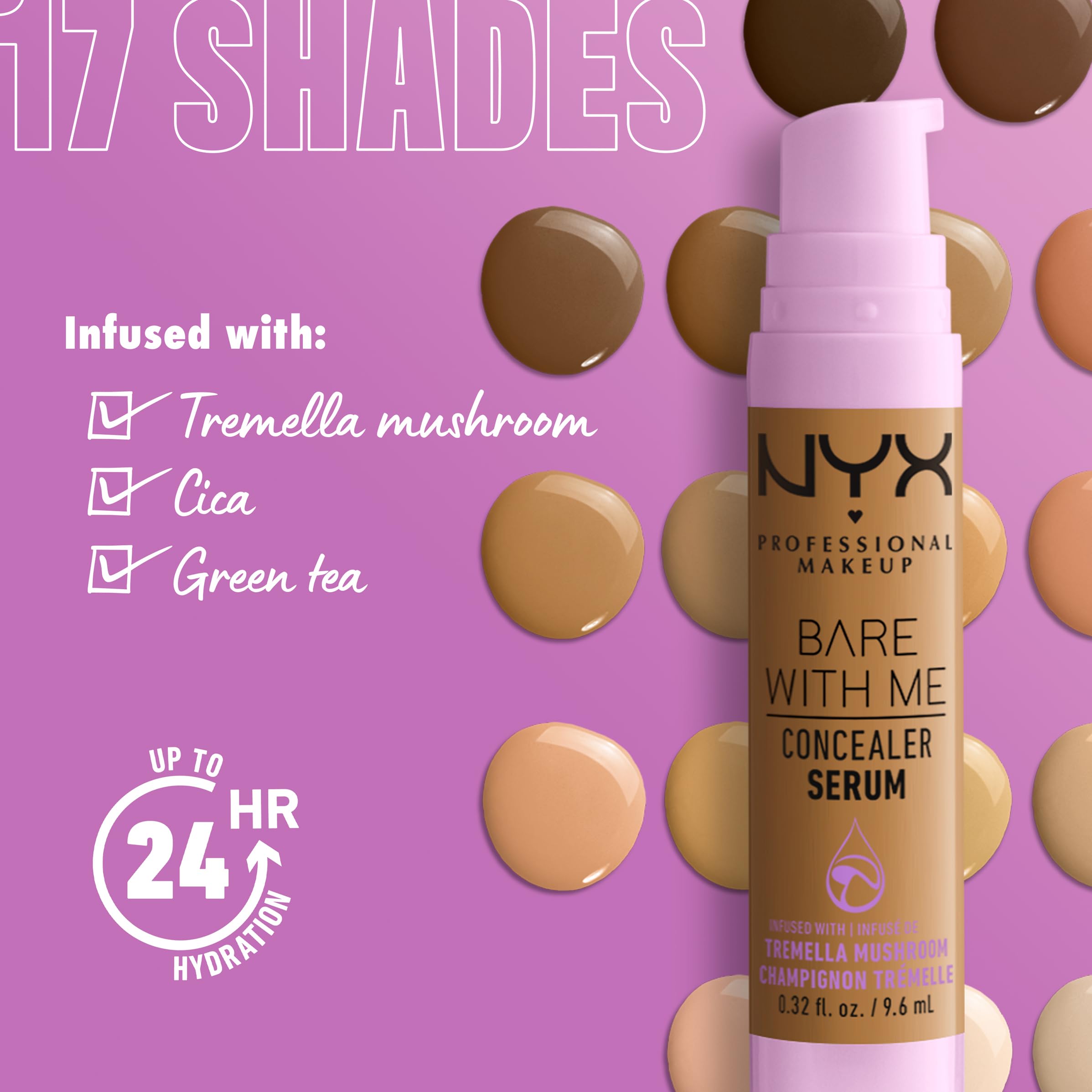 NYX Professional Makeup Concealer Serum, bekämpft Augenringe, Akne und Rötungen 5