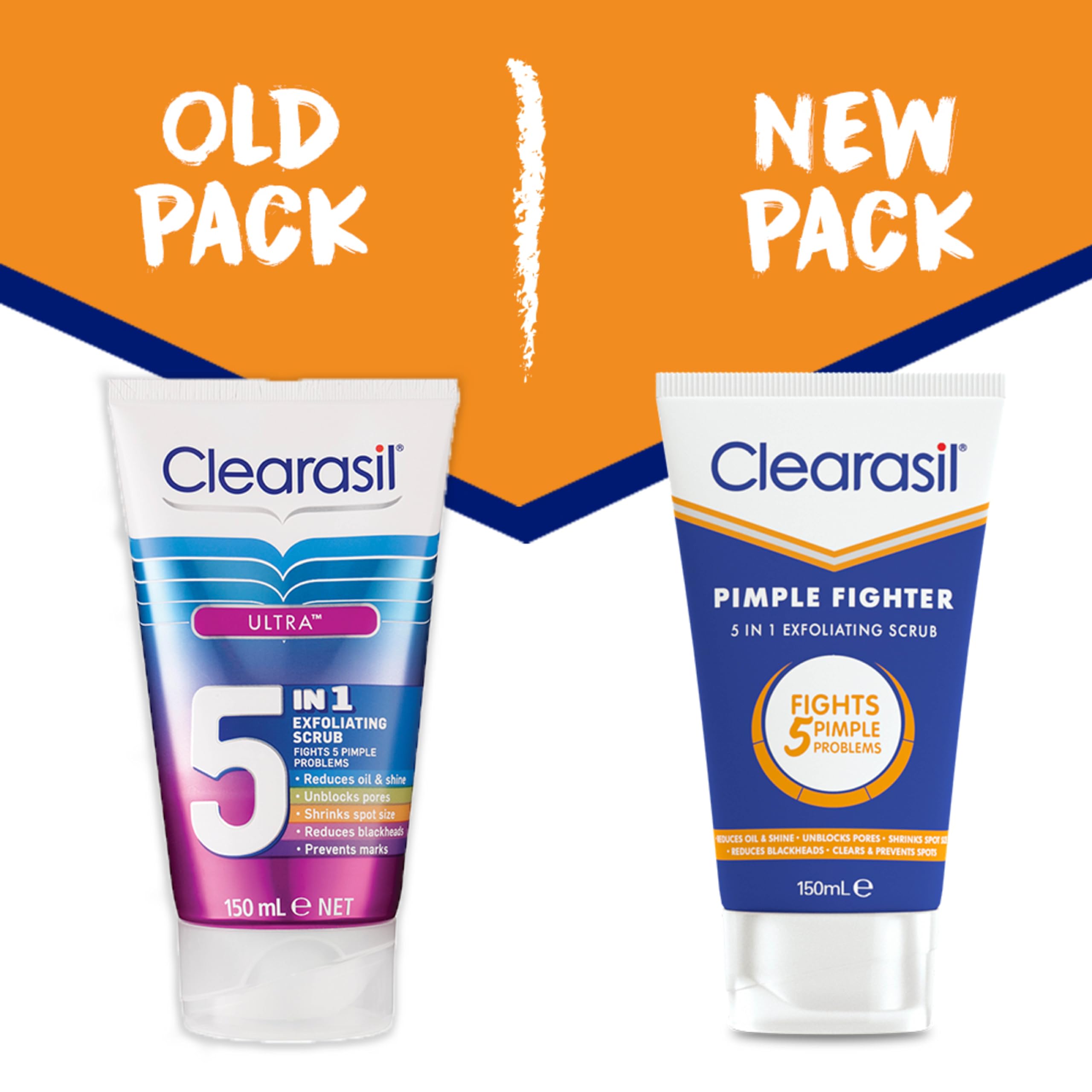 Clearasil 5-in-1 Ultra Wash for Oily Skin, Fights 100% of Spots, 150 ml 3