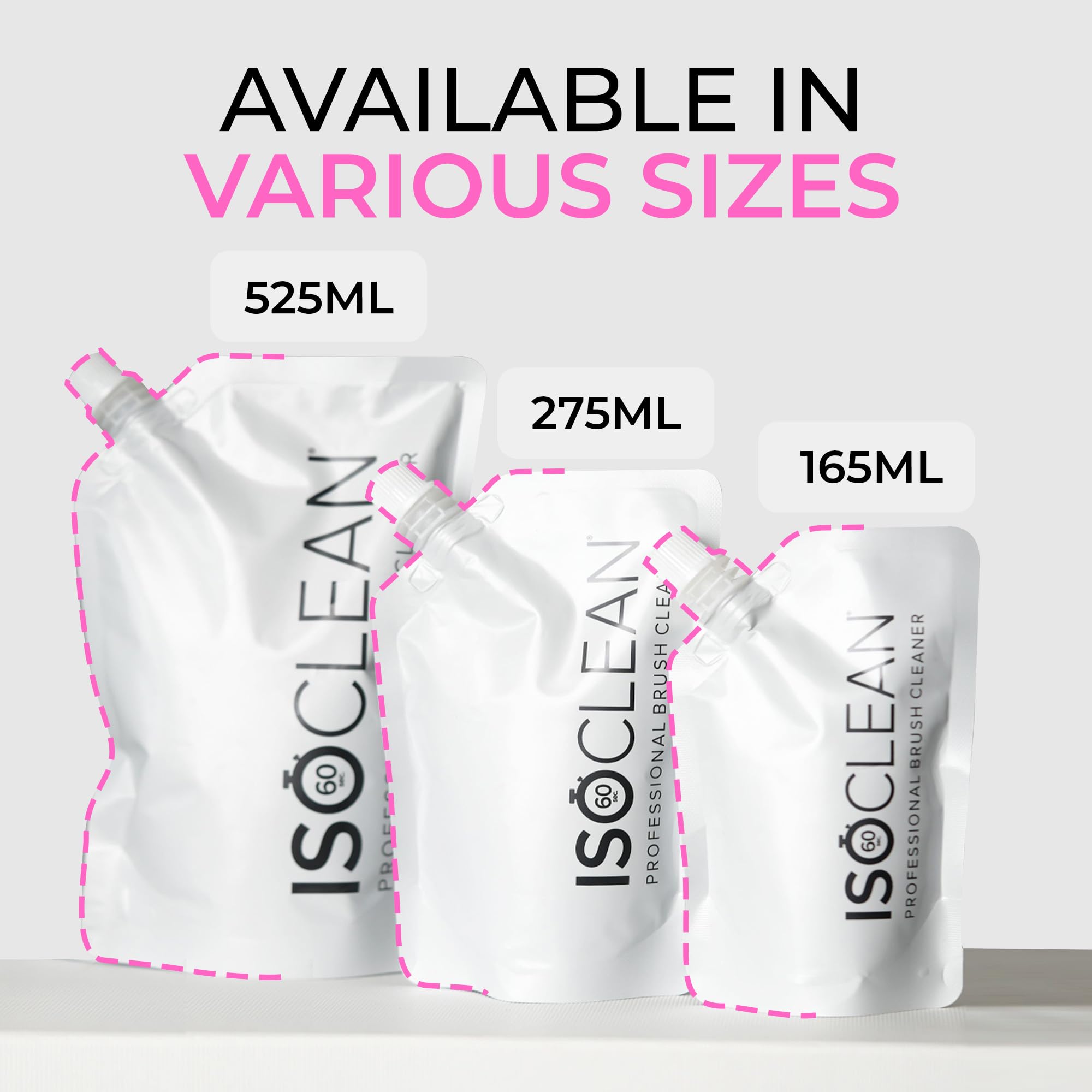 ISOCLEAN Makeup Brush Cleaner Refill Pouch - Eco-Friendly Liquid Solution 6