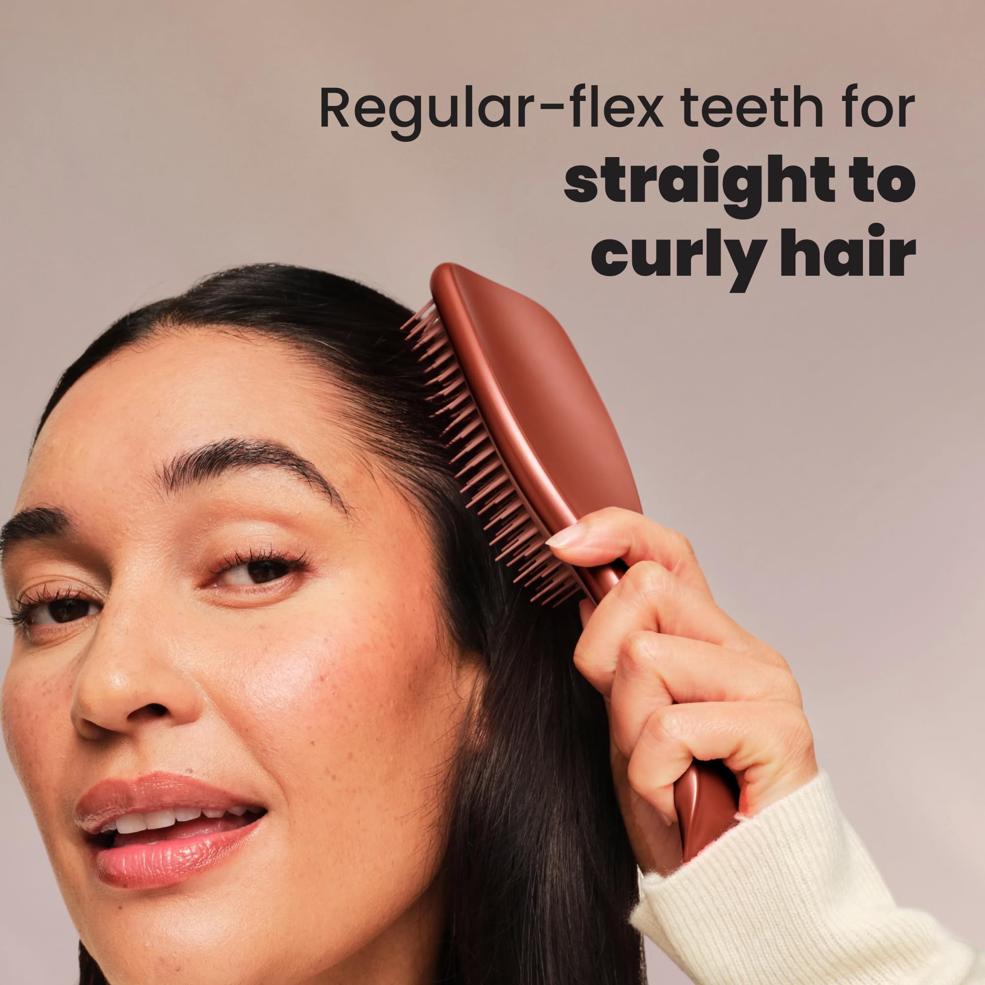 Tangle Teezer Ultimate Detangler Hairbrush - Chocolate Bronze Chrome Finish - Wet & Dry Detangling 3