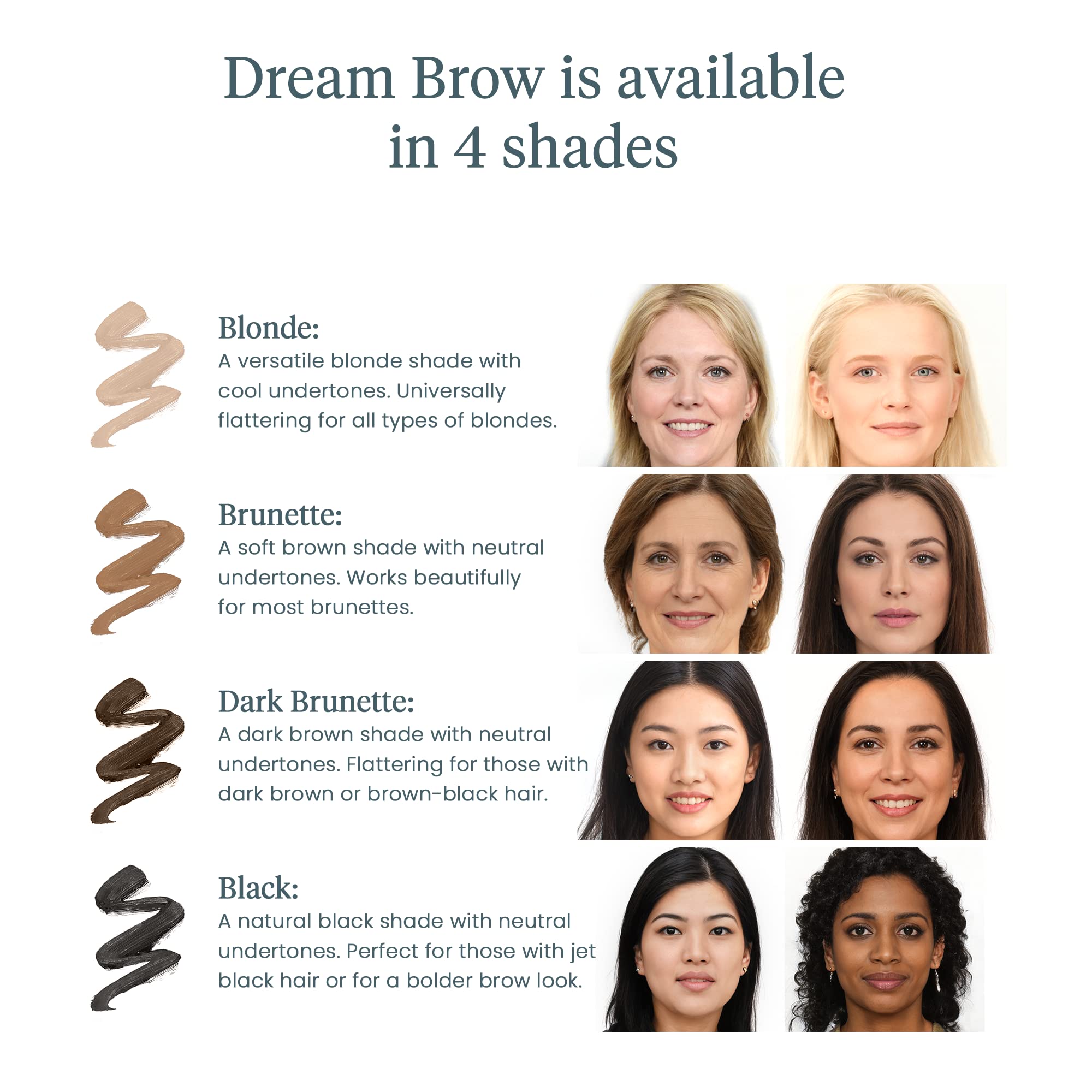Wonderskin Dream Brow Eye Brow Gel Serum - Long Lasting, Water-Resistant Definition 7