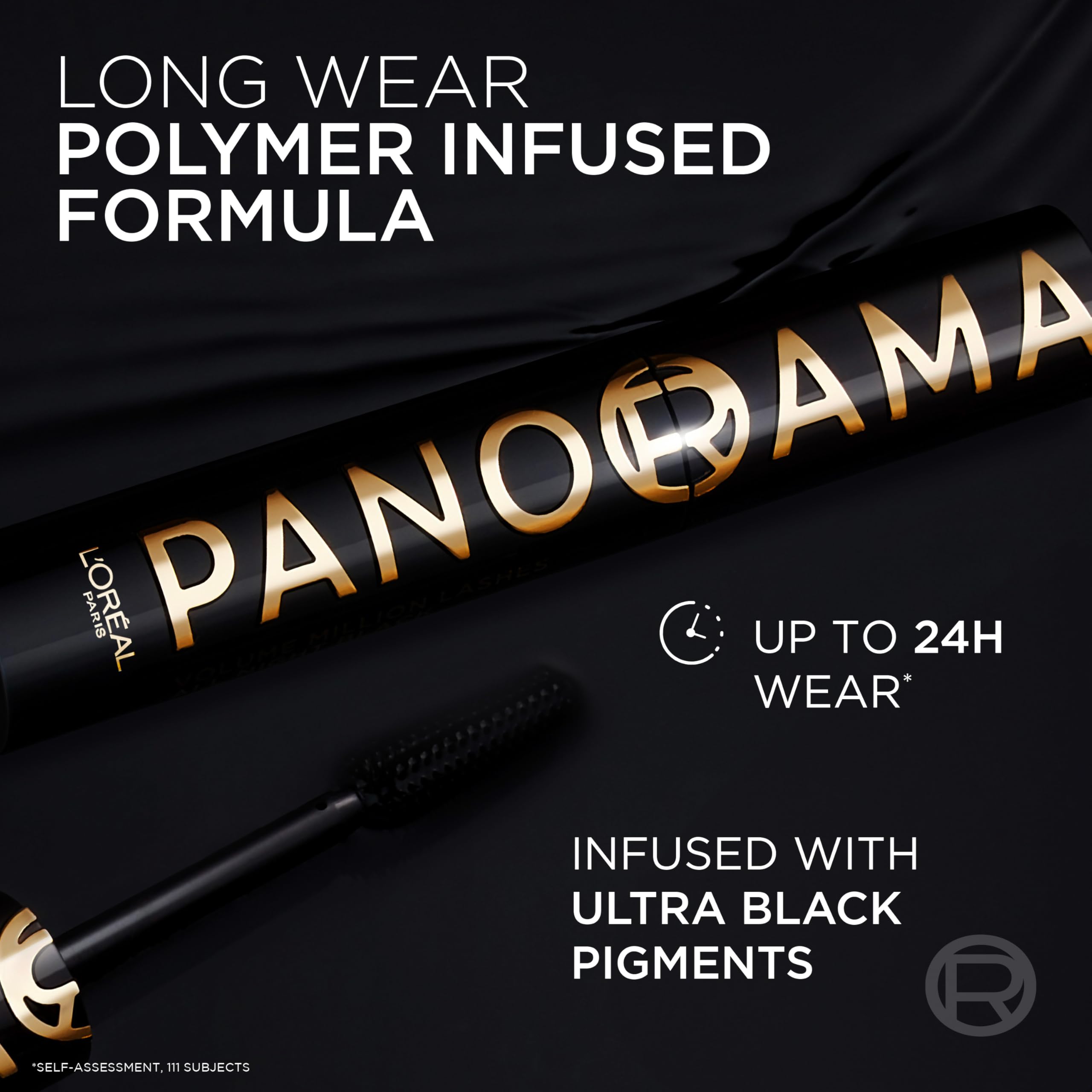 L'Oréal Paris Panorama All Night Mascara - 24H Wear, Panoramic Volume, Black 3
