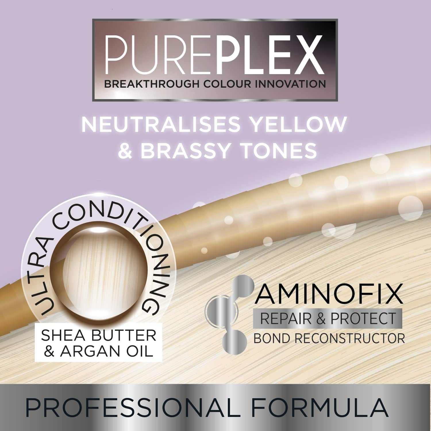 PurePlex Blonde Bond Reconstructing Shampoo – Sulfatfreie Tönung für blondes und graues Haar 3
