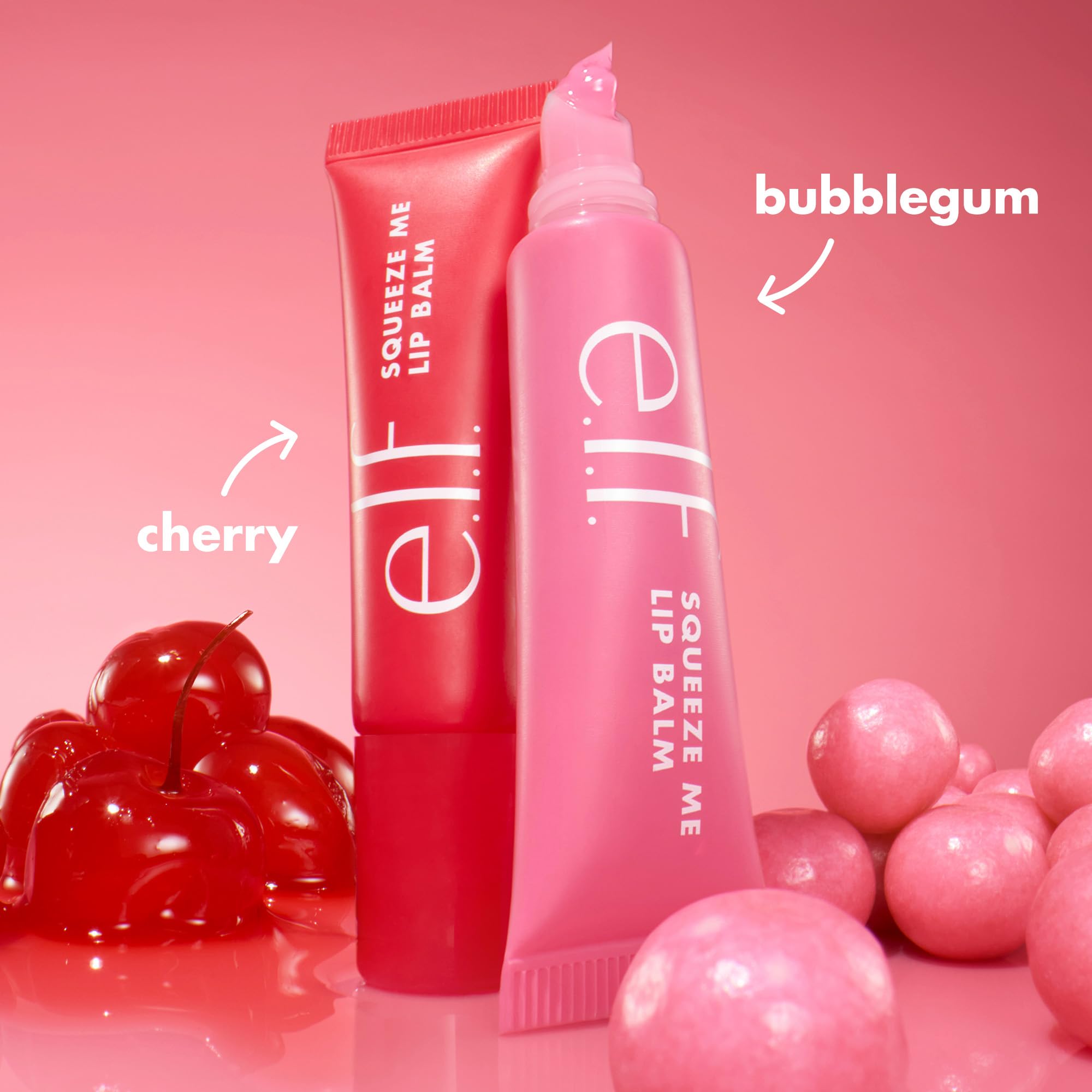 e.l.f. Squeeze Me Lip Balm Duo Kit - Cherry & Bubblegum for Sheer Tint