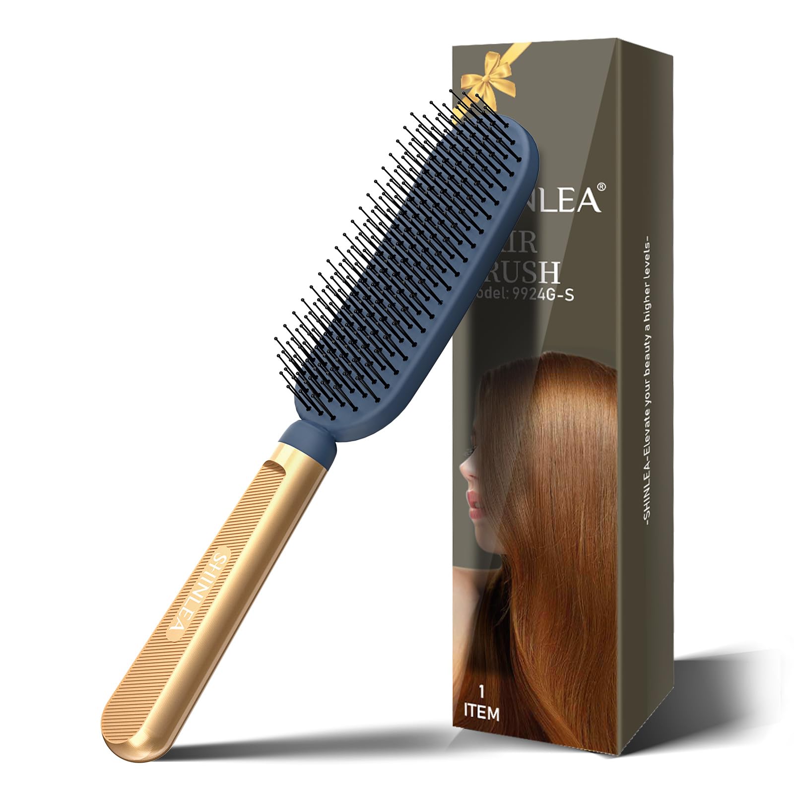 SHINLEA Entwirrungsbürste für nasses und trockenes Haar, Föhn-Styling-Bürste