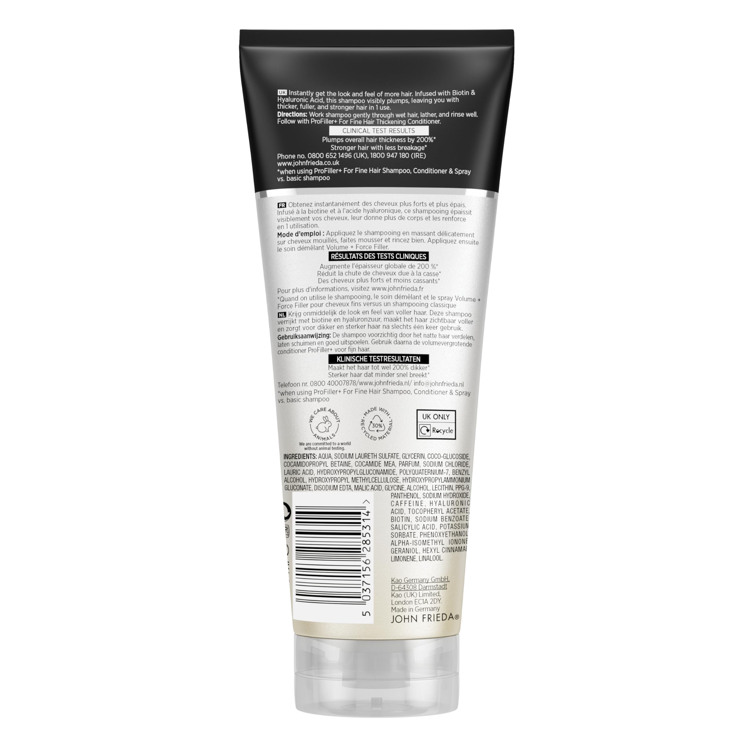 John Frieda PROfiller+ Thickening Shampoo for Thin, Fine Hair (250ml)