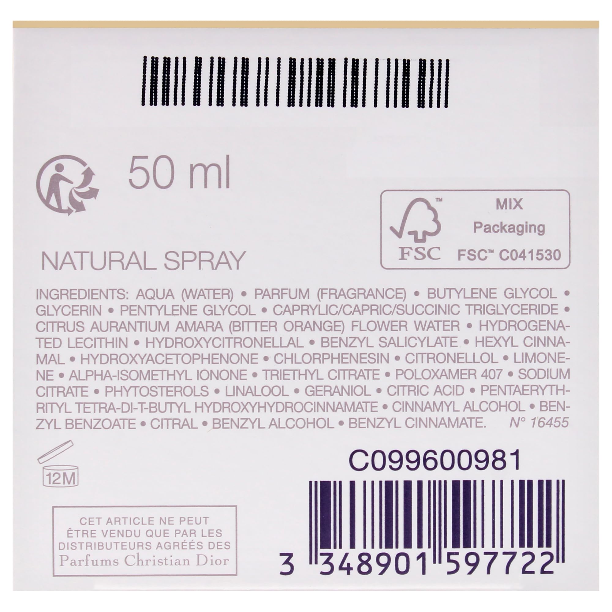 Dior J'adore Parfum d'eau 50 ml Alcohol-Free Floral Fragrance 7